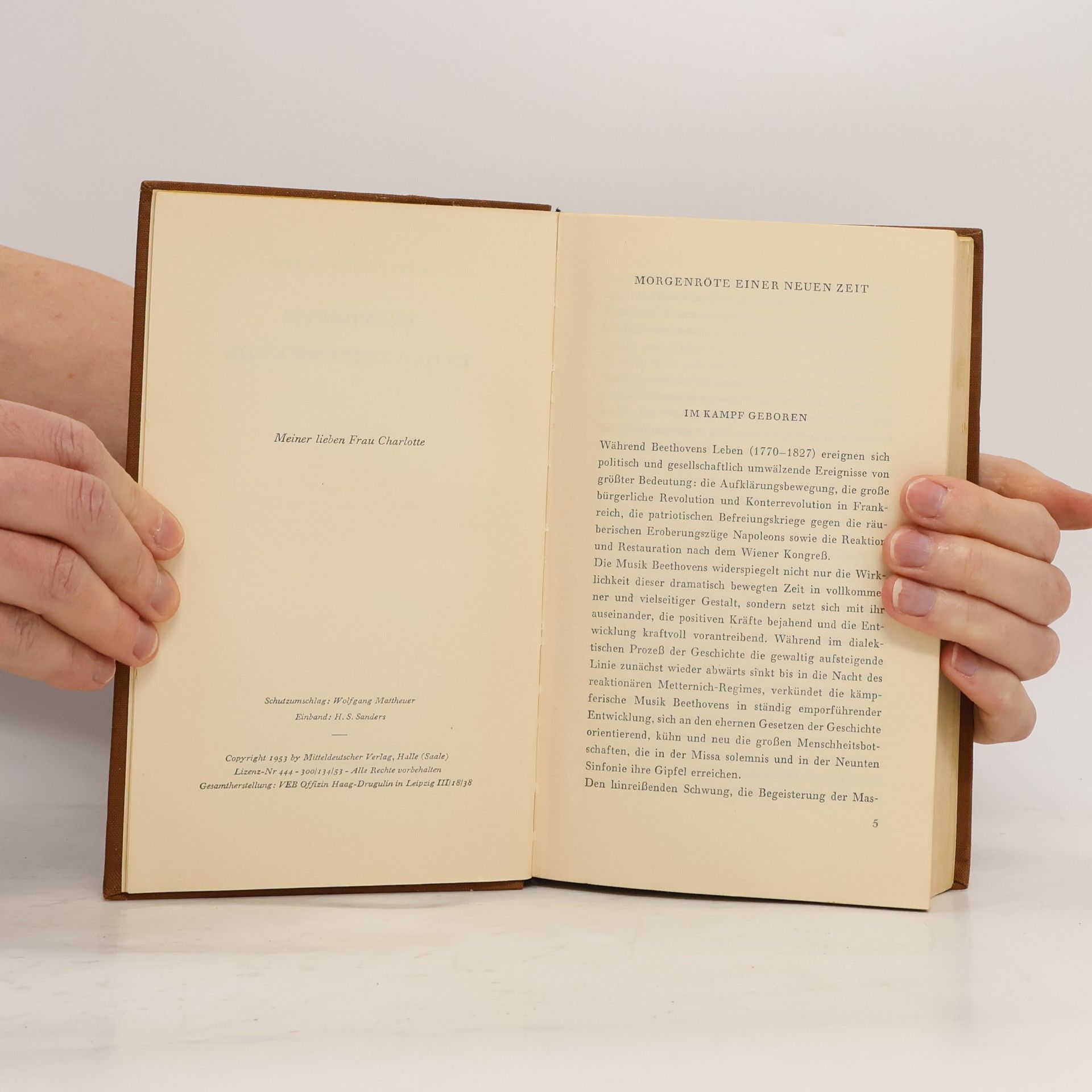 Karl Schönewolf Beethoven in der Zeitenwende I.