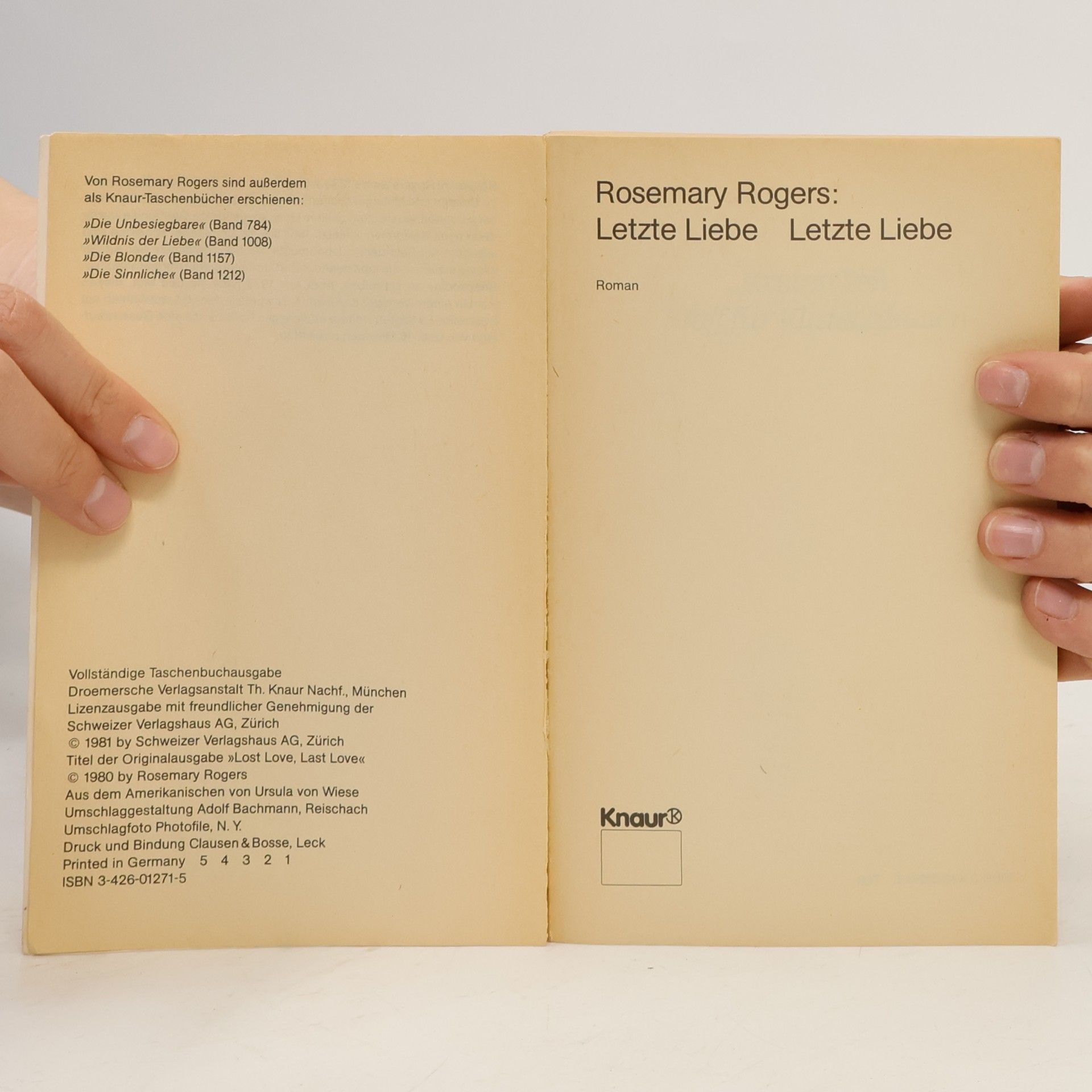 Rosemary Rogers Letzte Liebe