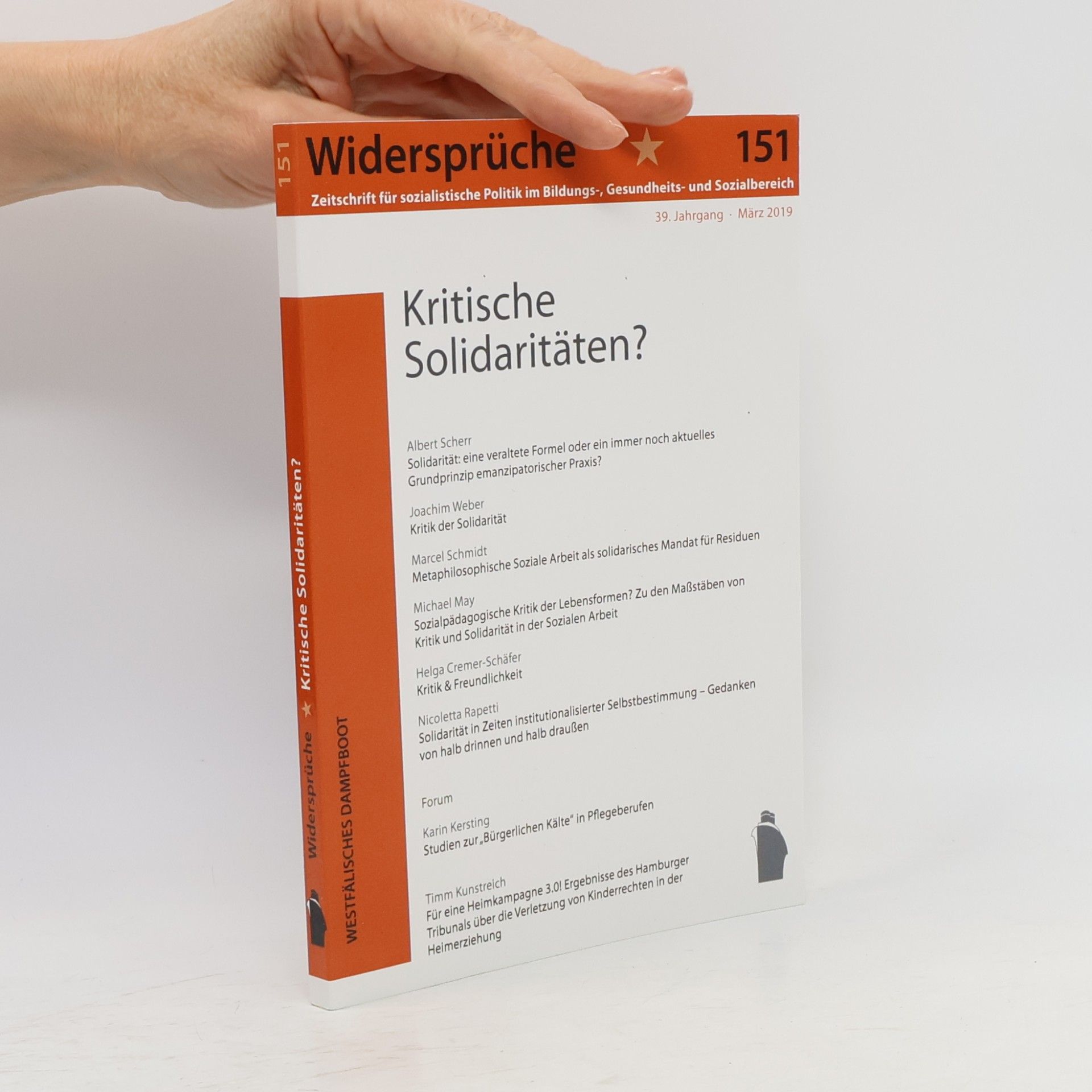 Karin Kersting Widersprüche - 151: Kritische Solidaritäten