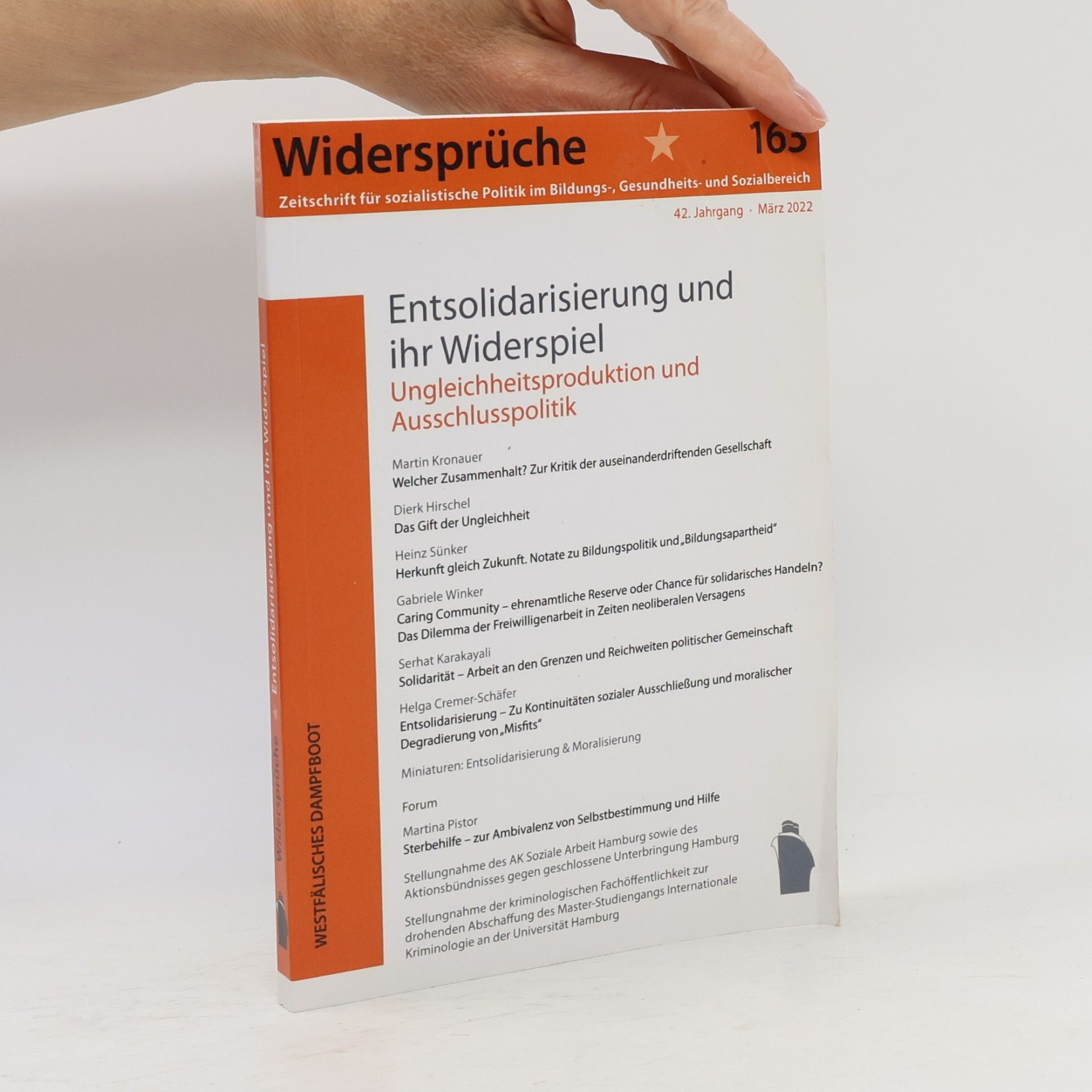 Widersprüche Entsolidarisierung und ihr Widerspiel
