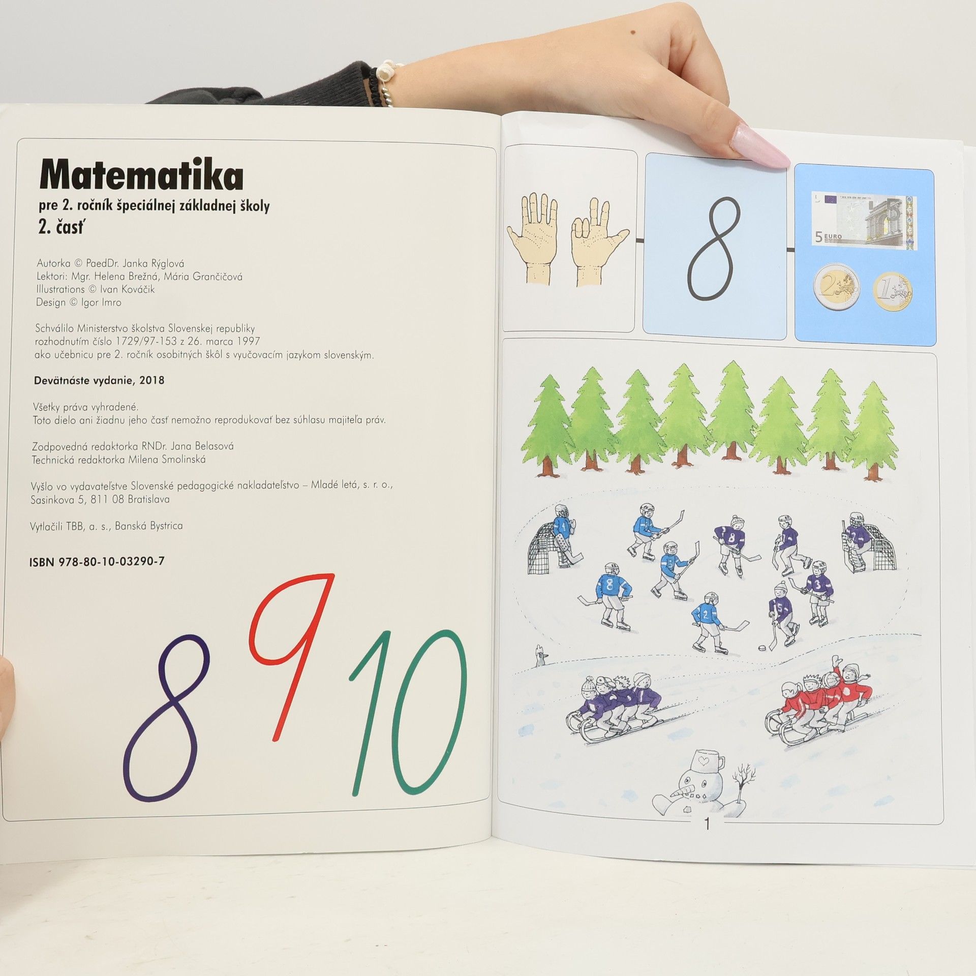 Janka Rýglová Matematika pre 2. ročník špeciálnej základnej školy 2. časť