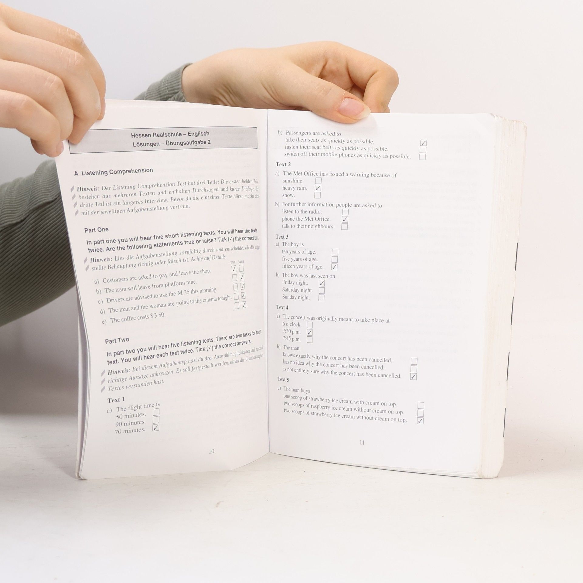 Various authors Abschluss-Prüfungsaufgaben Englisch 2014 Lösungen Realschule Hessen