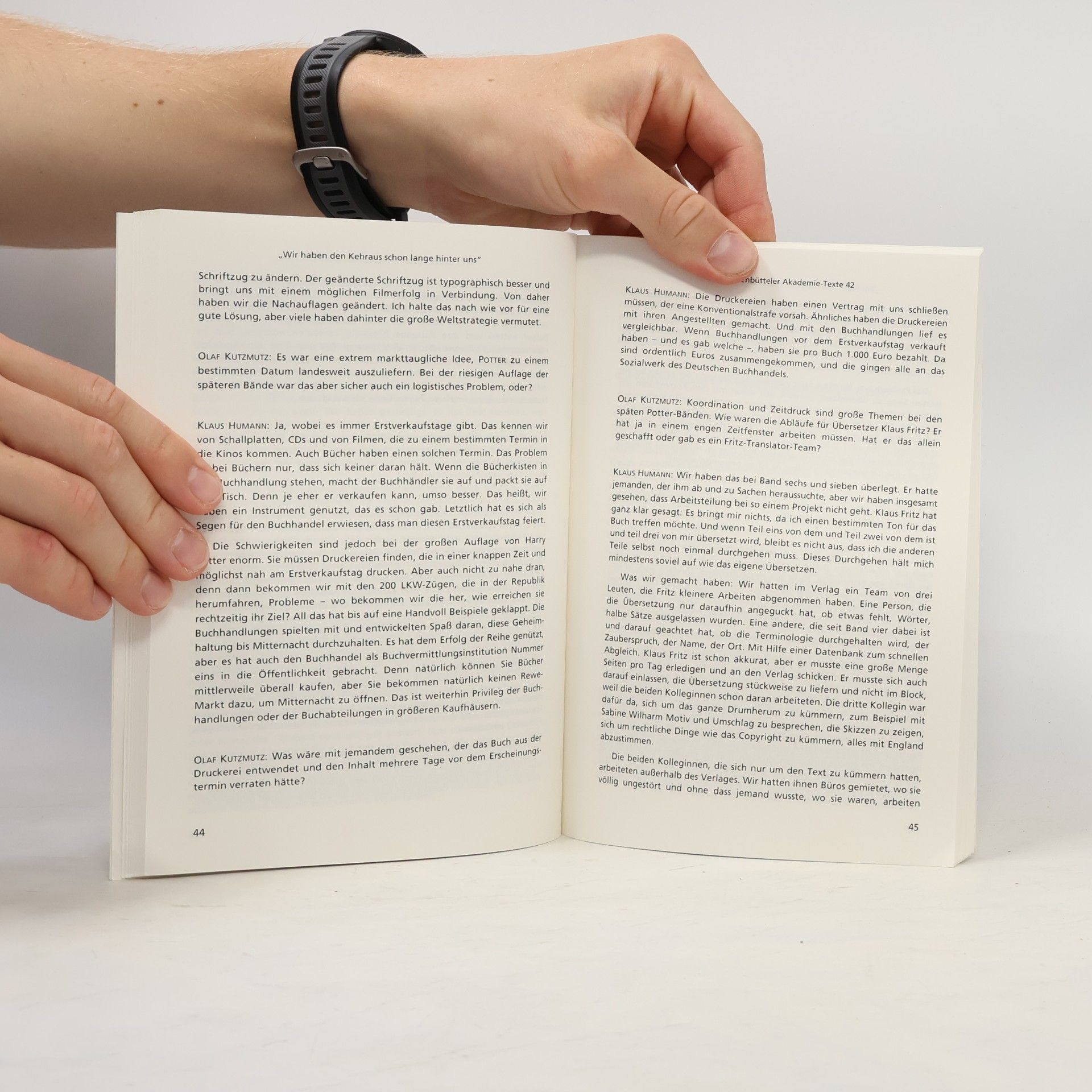 Olaf Kutzmutz Wolfenbütteler Akademie-Texte - 42: Harry, hol schon mal den Besen!