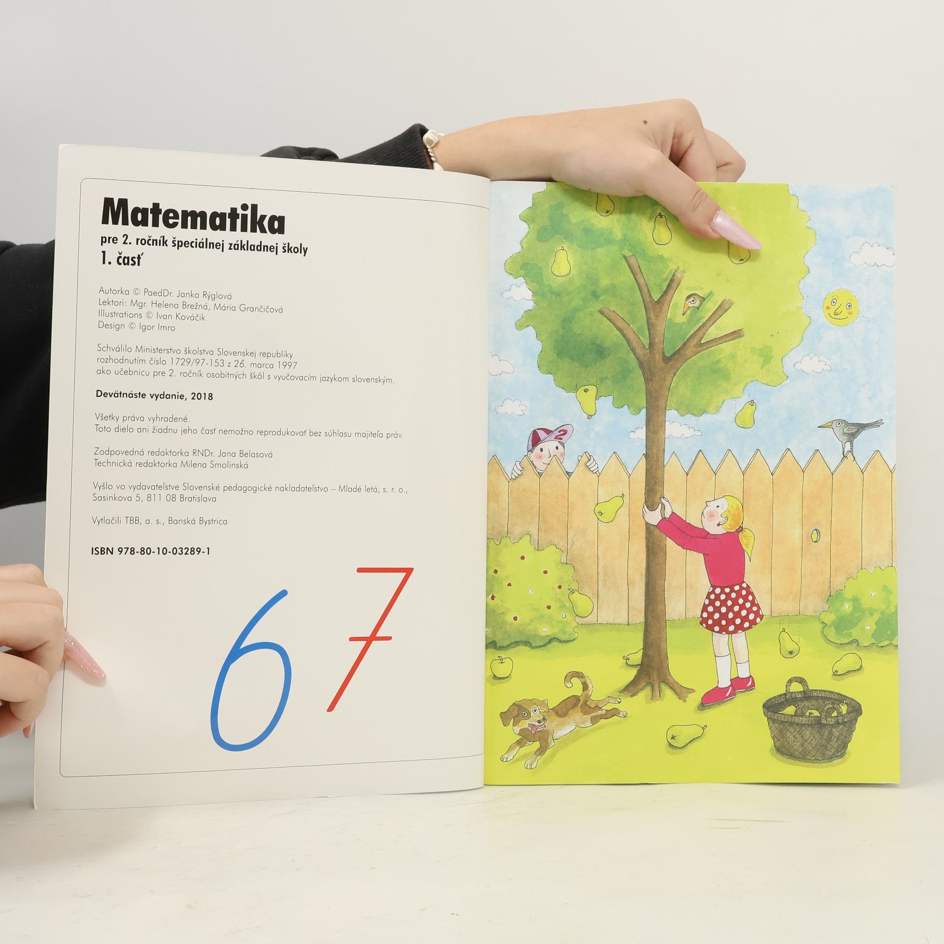 Janka Rýglová Matematika pre 2. ročník špeciálnej základnej školy 1. časť