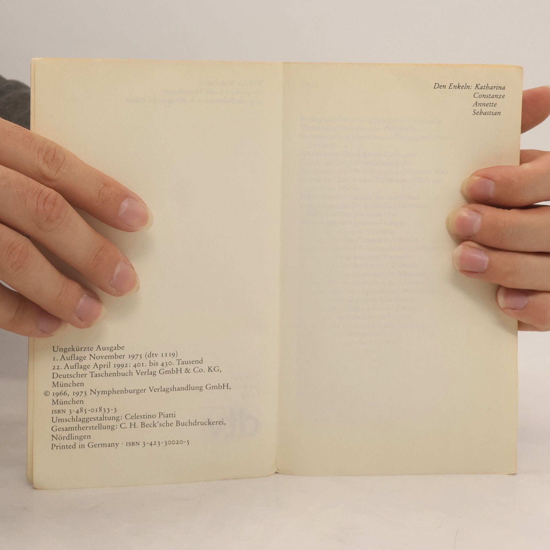 Wilhelm Weischedel Die philosophische Hintertreppe