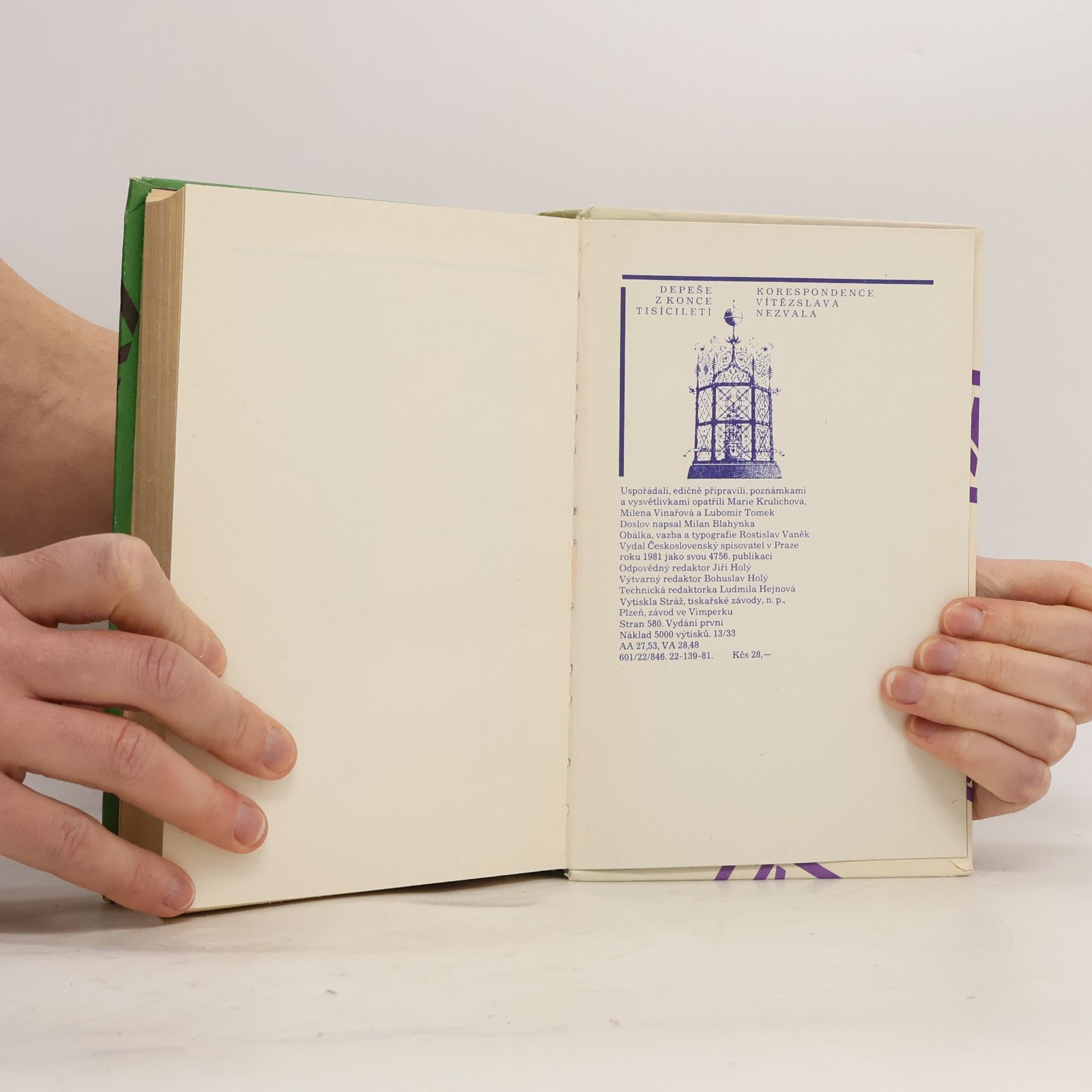 Various authors Depeše z konce tisíciletí. Korespondence Vítězslava Nezvala