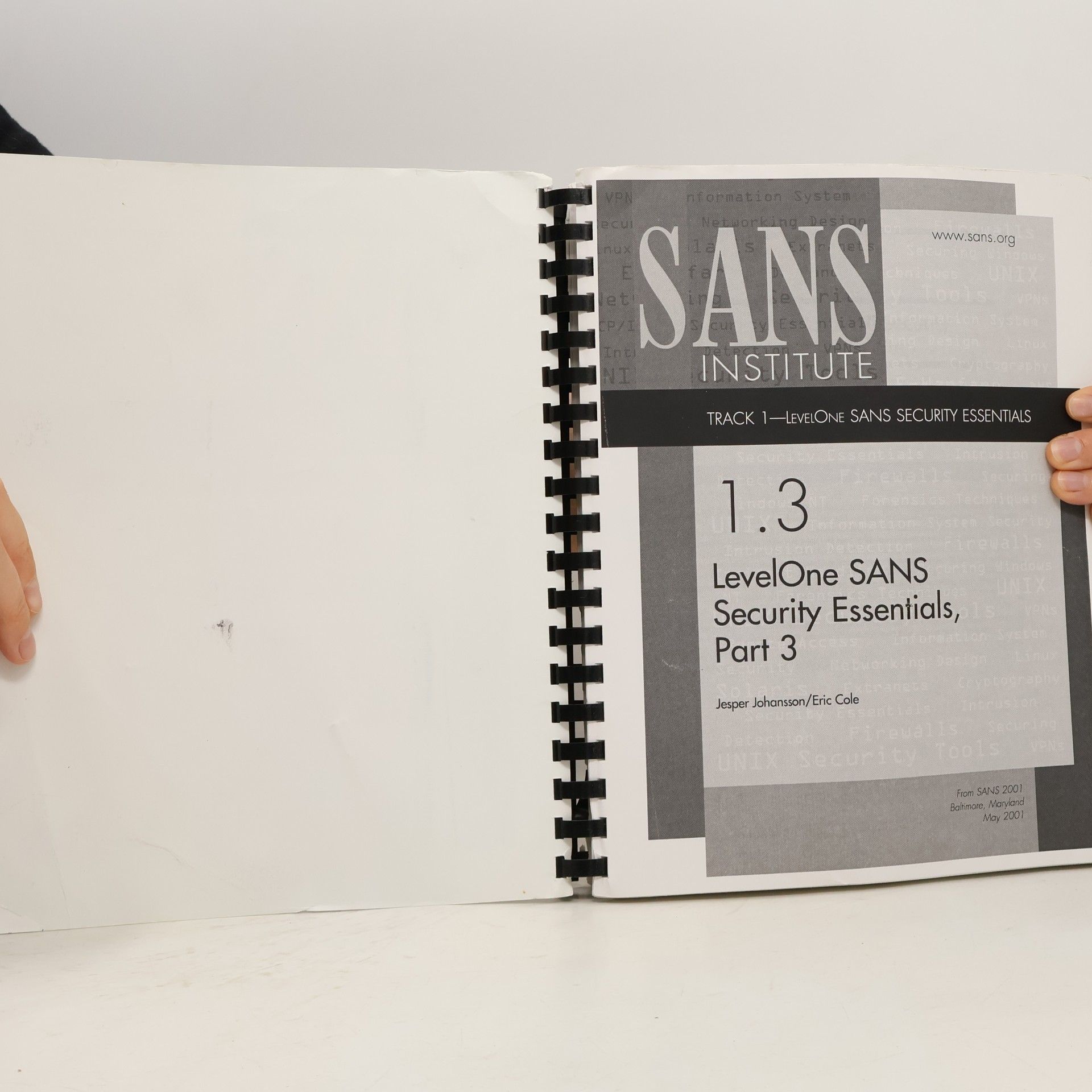 Jesper Johansson 1.3 LevelOne SANS Security Essentials Part 3