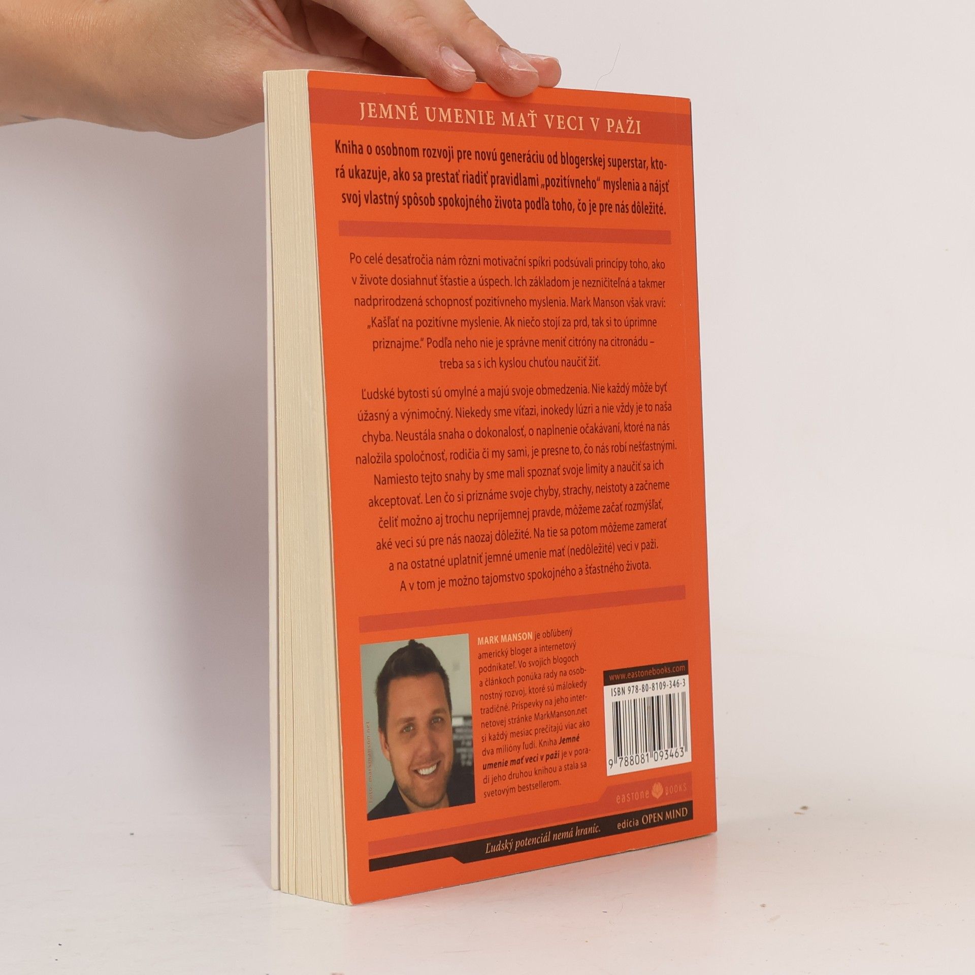 Mark Manson Jemné umenie mať veci v p**i