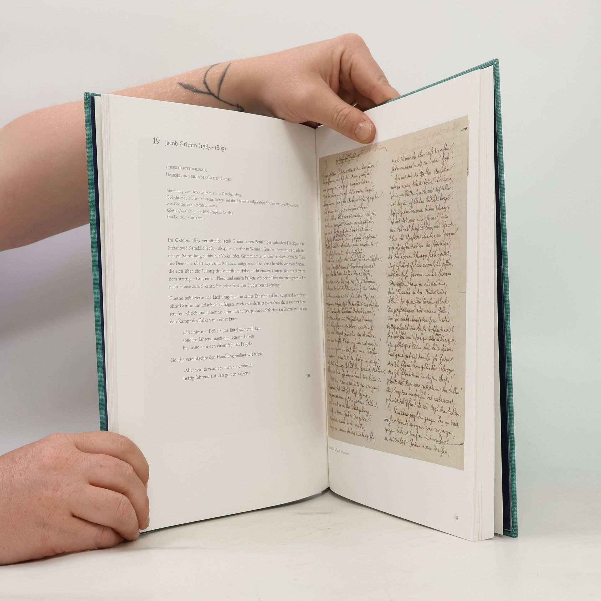Goethe- und Schiller-Archiv Aus Goethes Autographensammlung