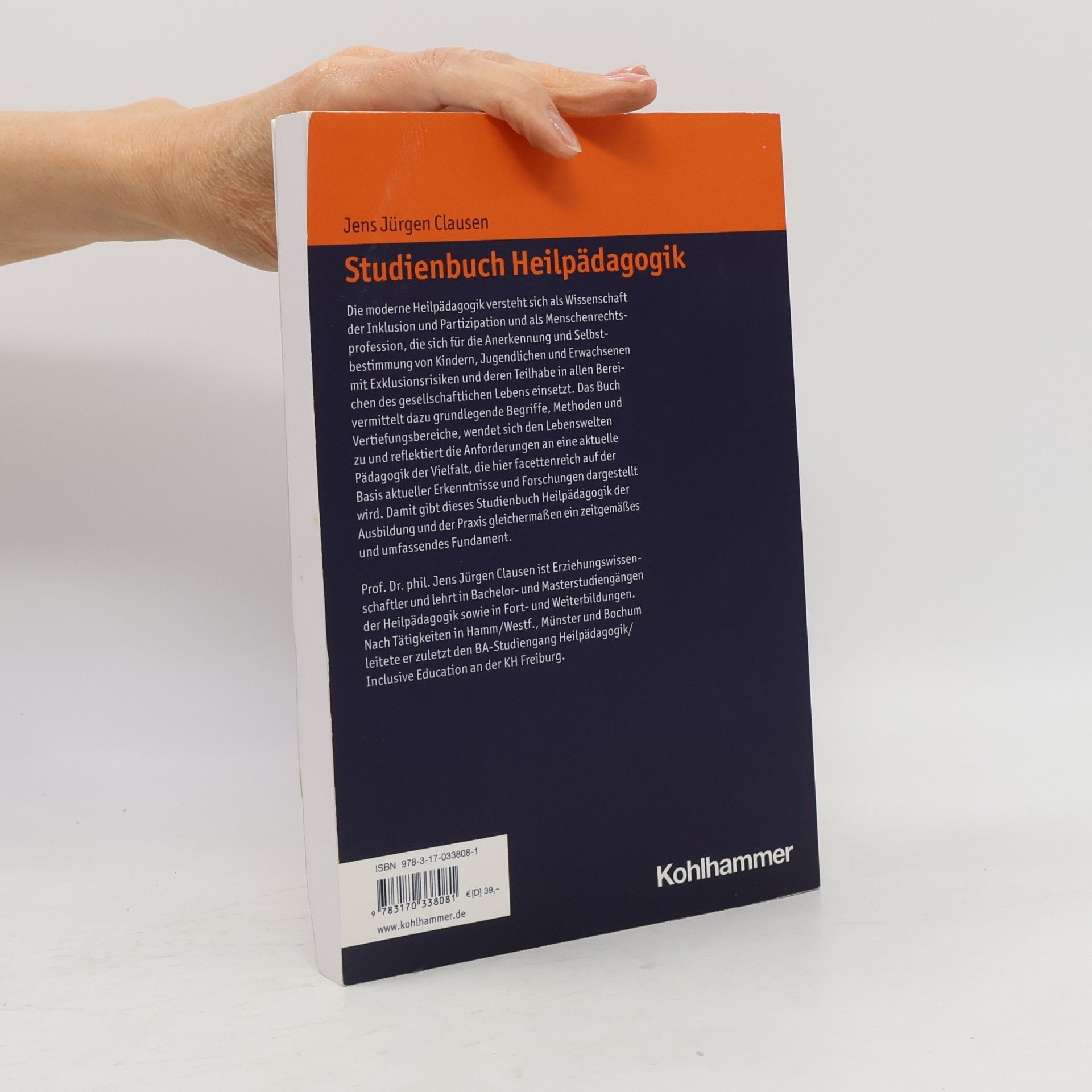 Jens Clausen Studienbuch Heilpädagogik