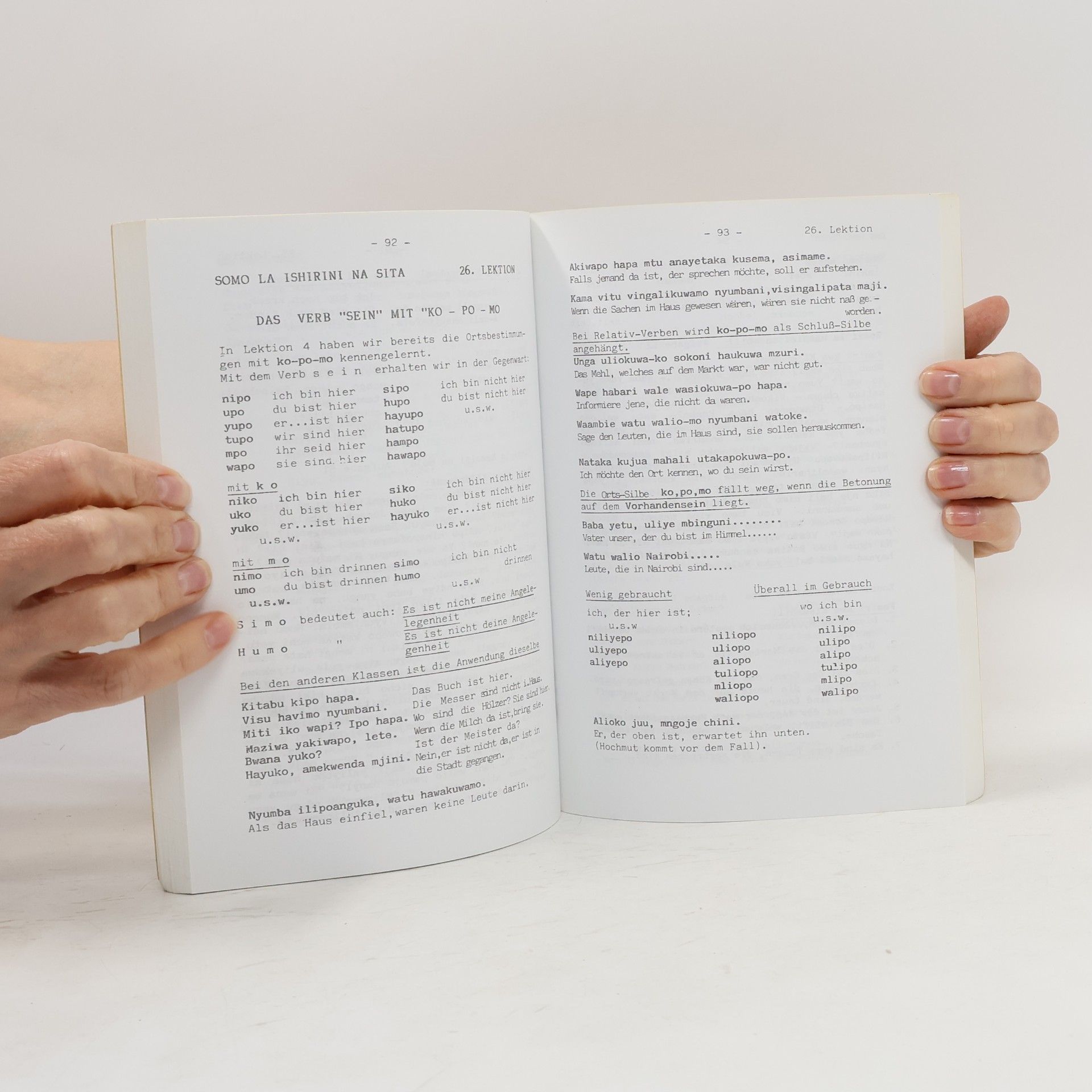 Various authors Suaheli. Lehrbuch für Anfanger I.