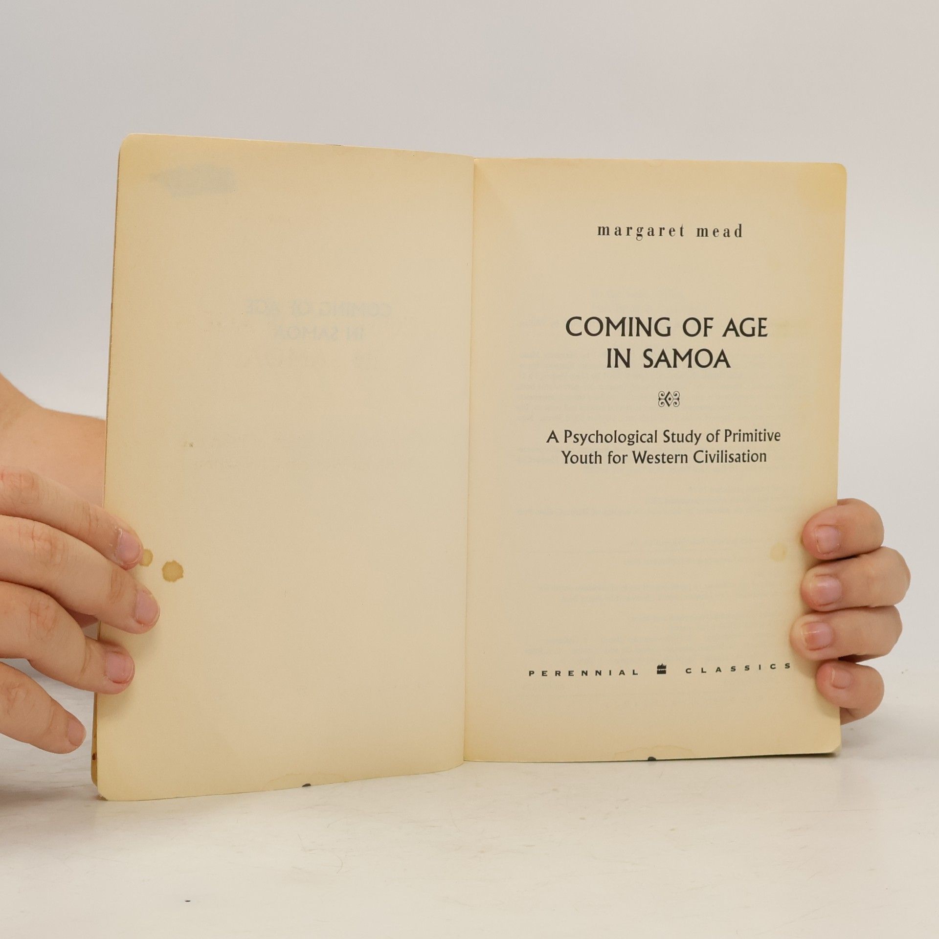 Margaret Mead Coming of Age in Samoa