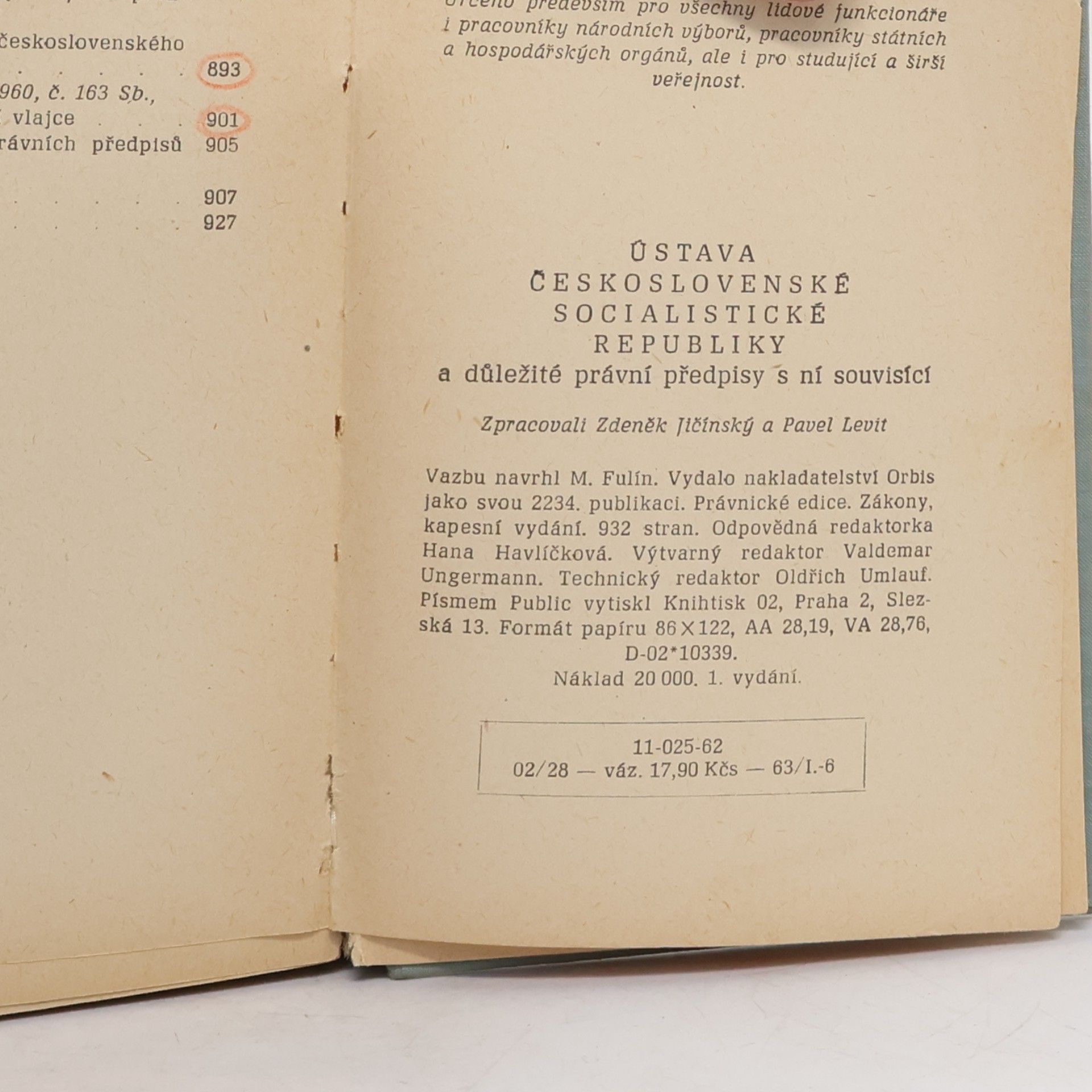 Zdeněk Jičínský Ústava Československé socialistické republiky