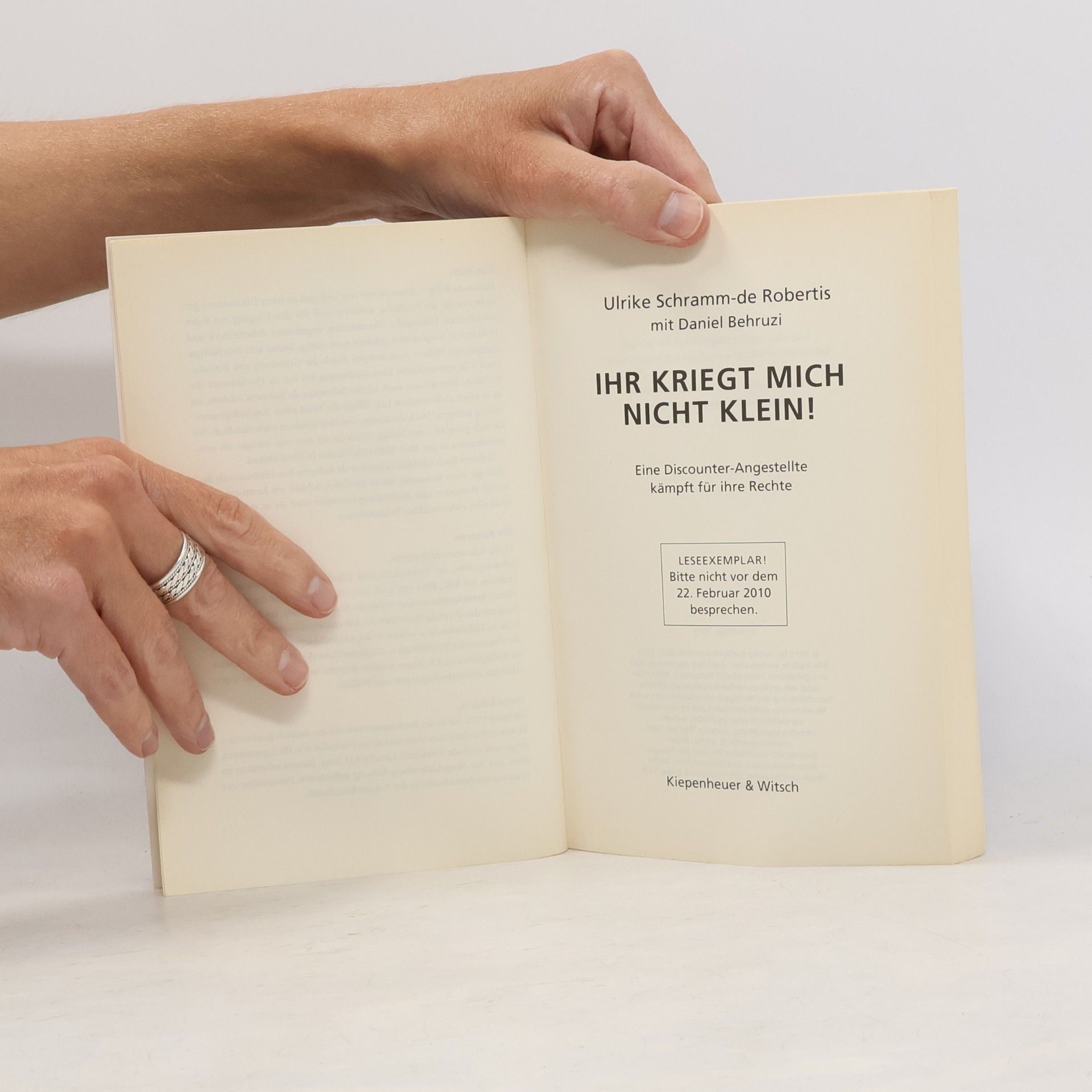 Ulrike Schramm-de Robertis Ihr kriegt mich nicht klein!