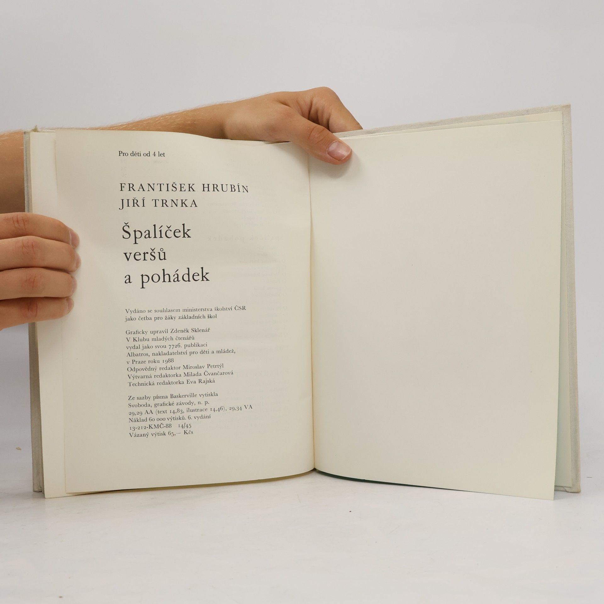 František Hrubín Špalíček veršů a pohádek
