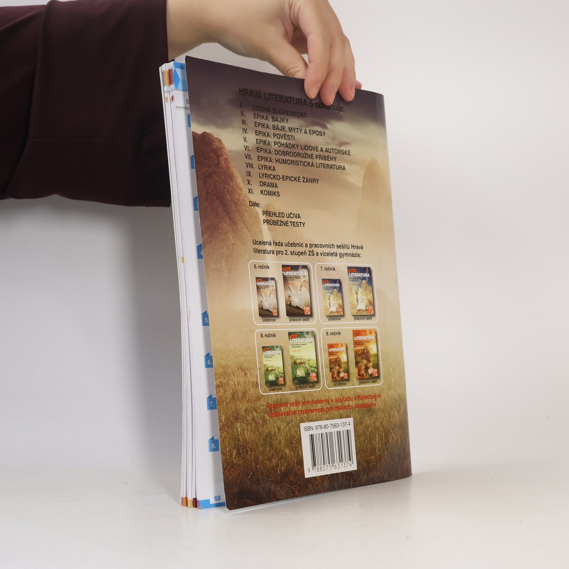 Collectif d'auteurs Hravá literatura 6 : pracovní sešit pro 6. ročník ZŠ a víceletá gymnázia