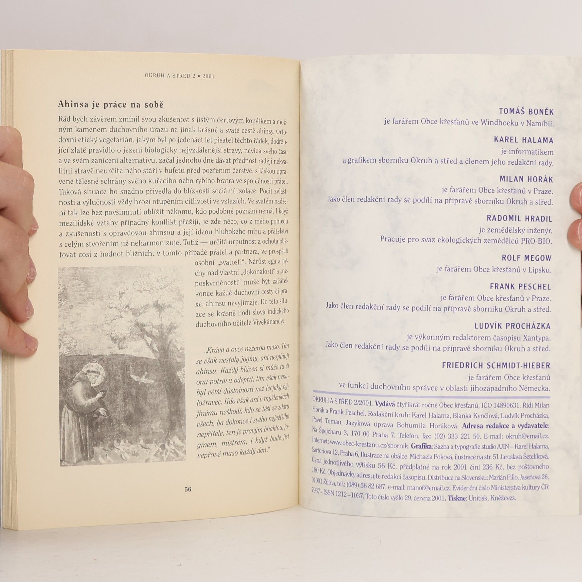 Various authors Okruh a sřed 2/2001: Zvíře a člověk