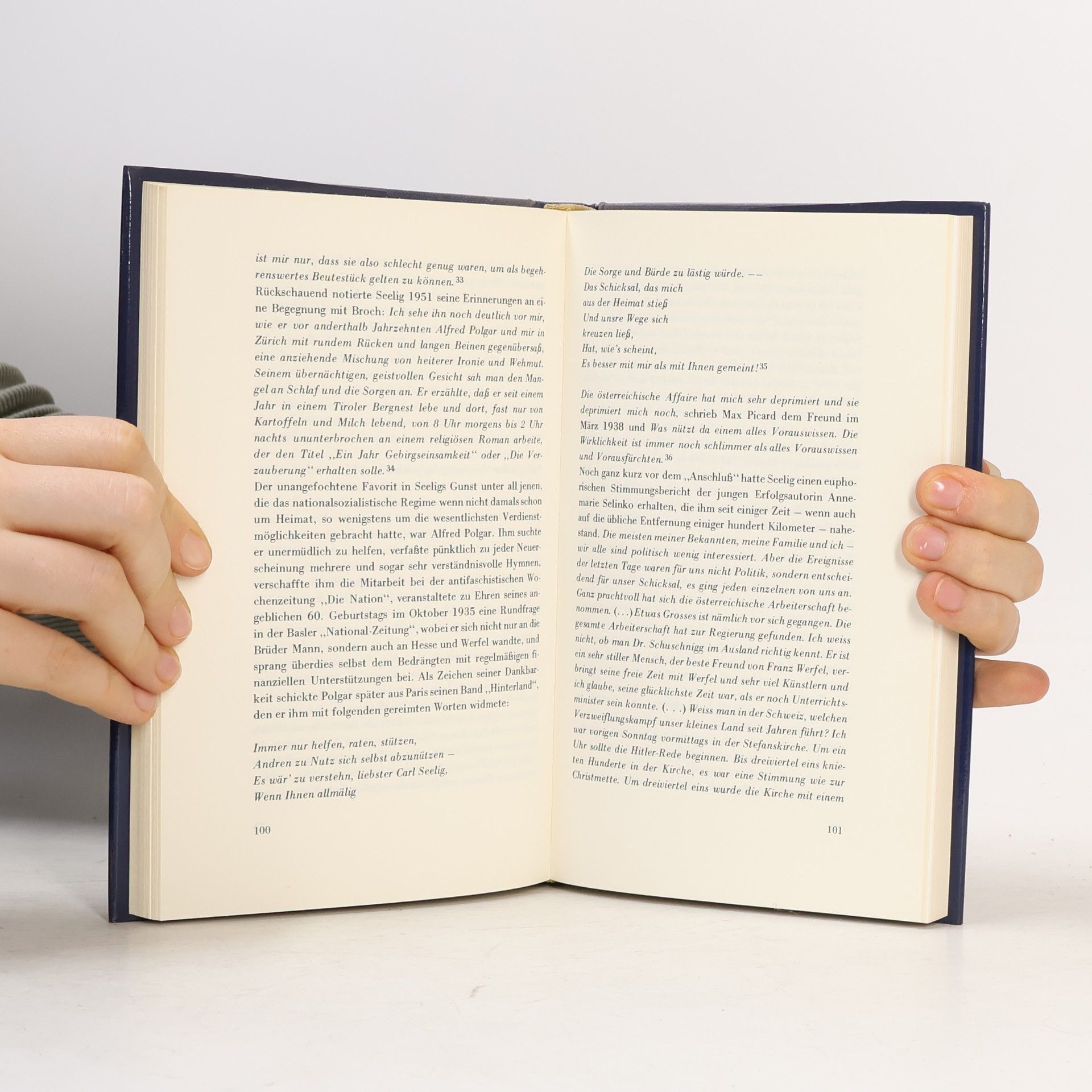 Ulrich Weinzierl Carl Seelig, Schriftsteller