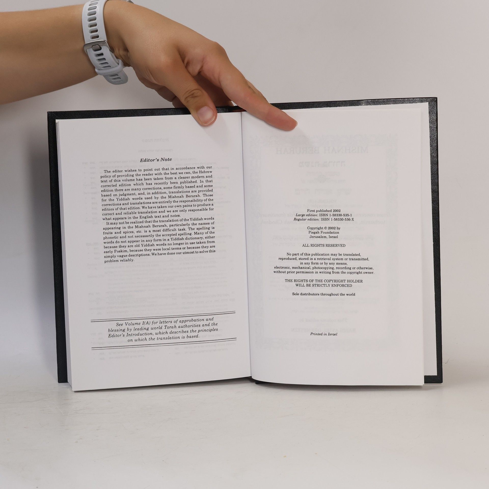 Autores varios Mishnah Berurah IV (B)