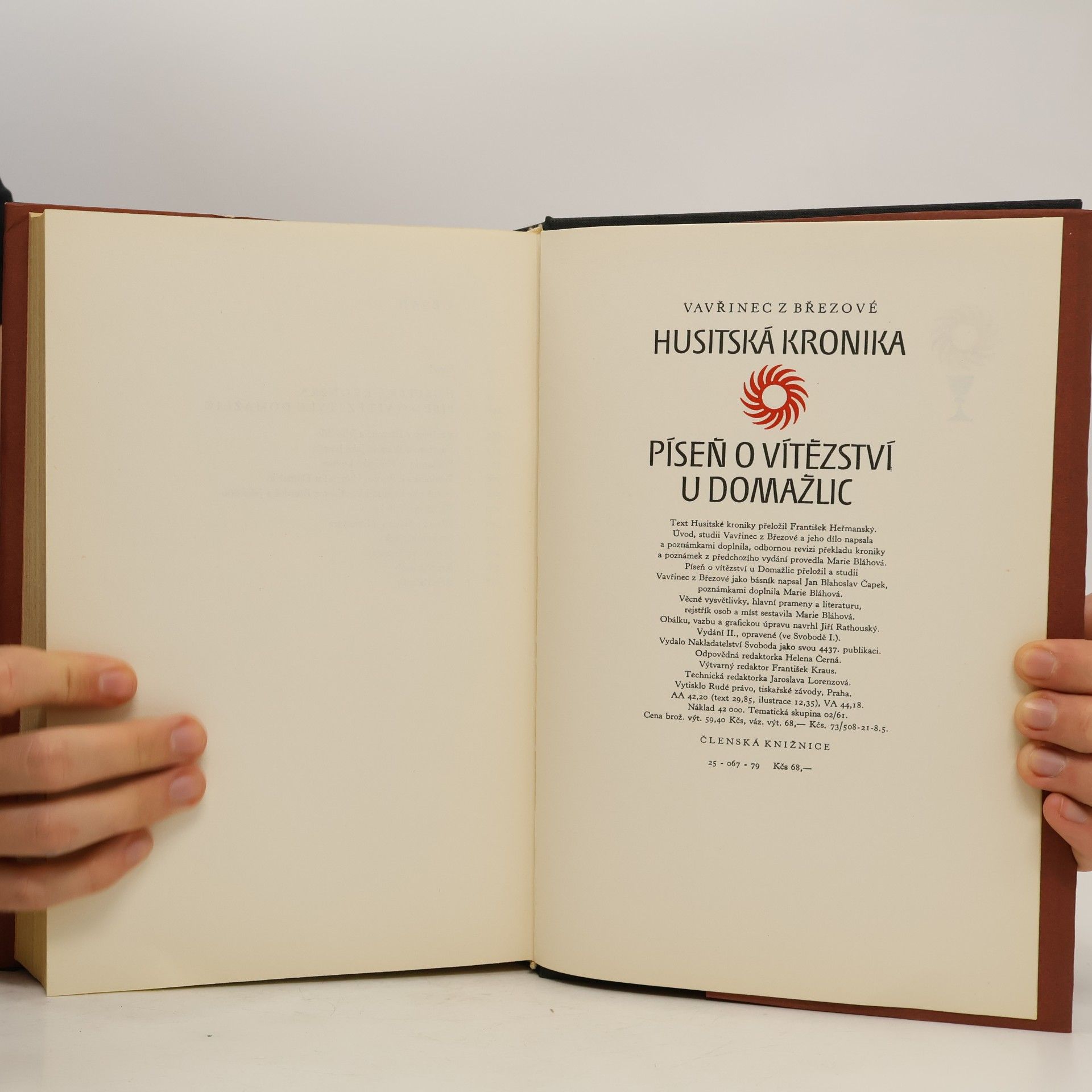 Vavřinec z. Březové Husitská kronika. Píseň o vítězství u Domažlic