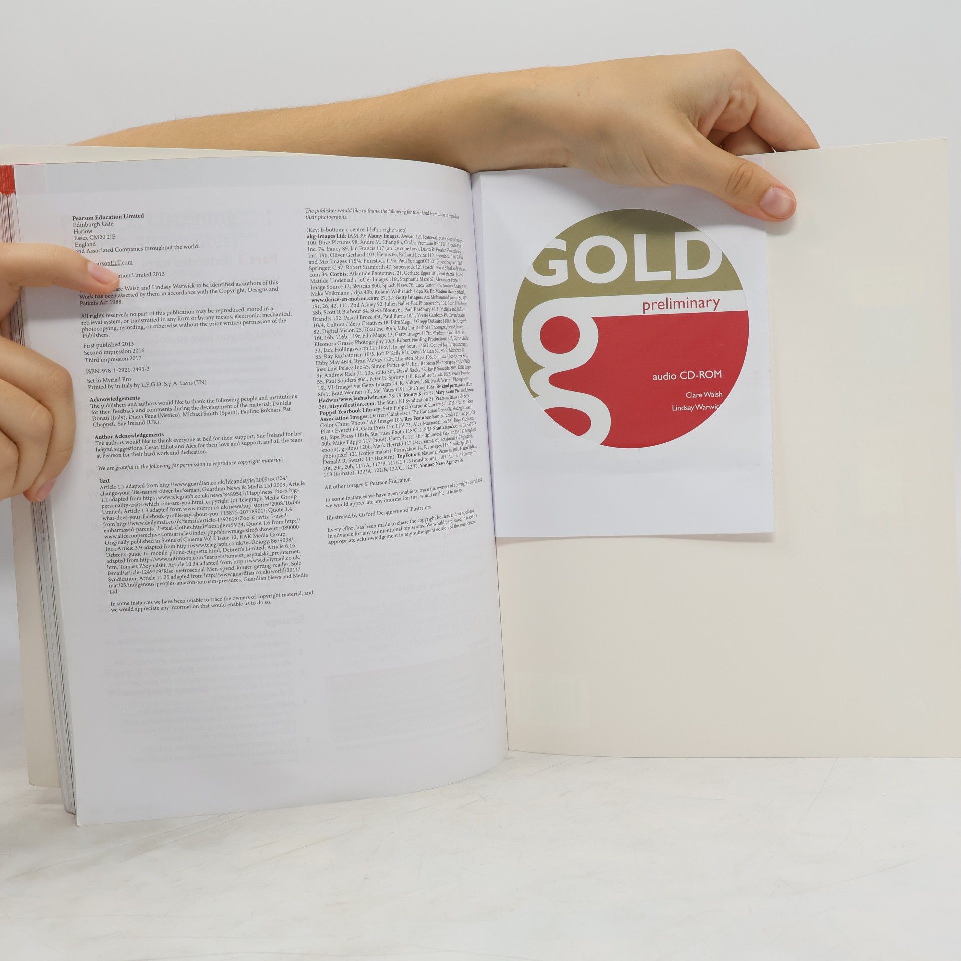 Clare Walsh Gold Preliminary Coursebook. Preliminary English Test