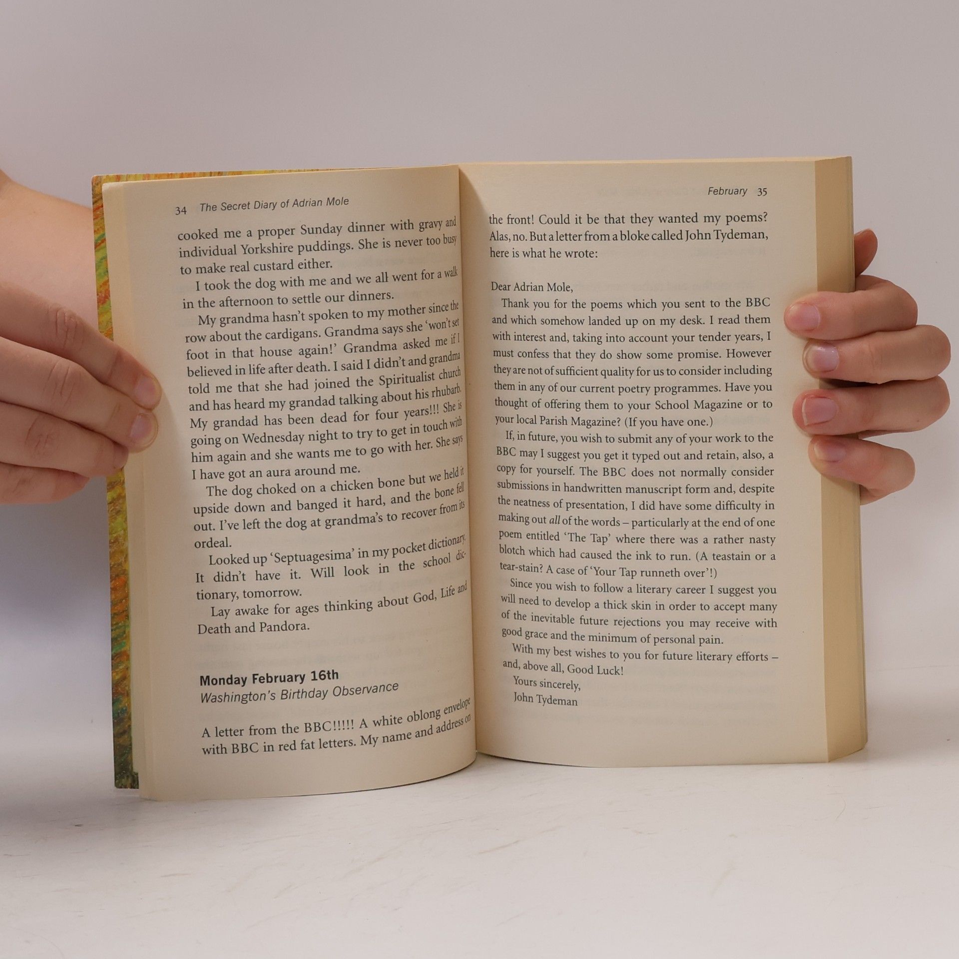 Sue Townsend The secret diary of Adrian Mole aged 13 3/4