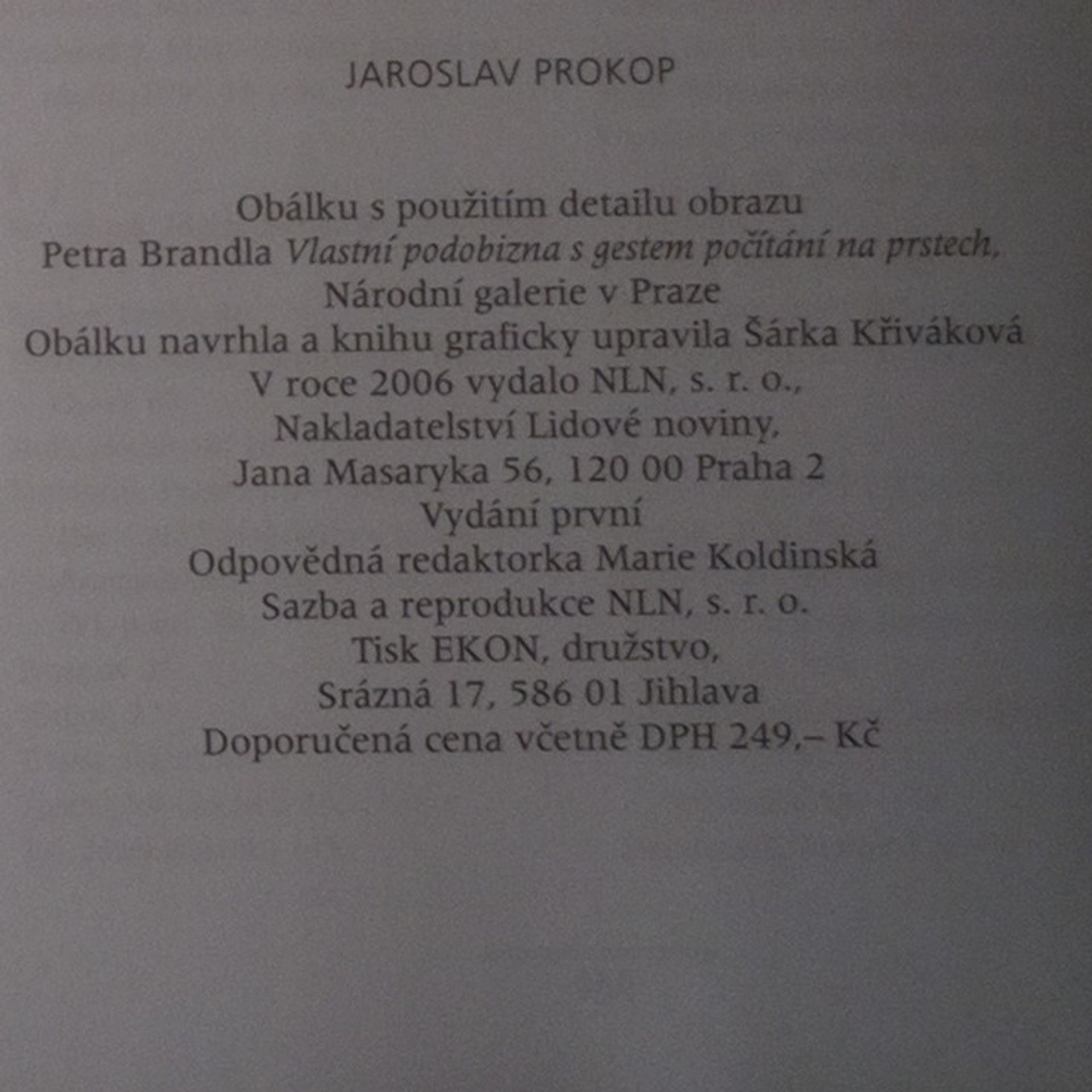 Jaroslav Prokop Petr Brandl. Životní a umělecký epilog. 1725-1735