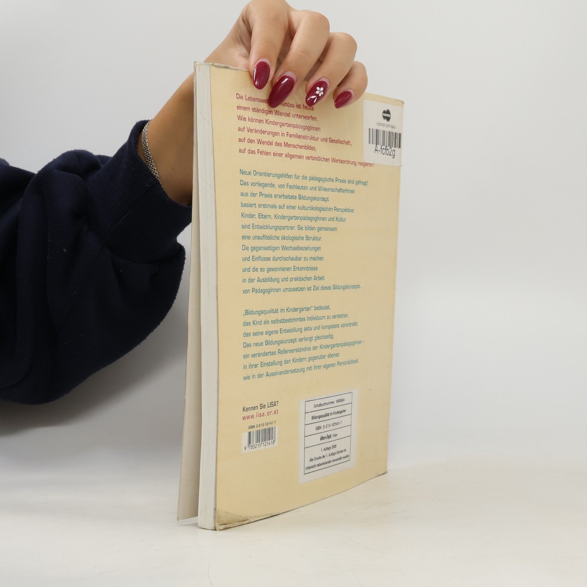 Waltraut Hartmann Bildungsqualität im Kindergarten