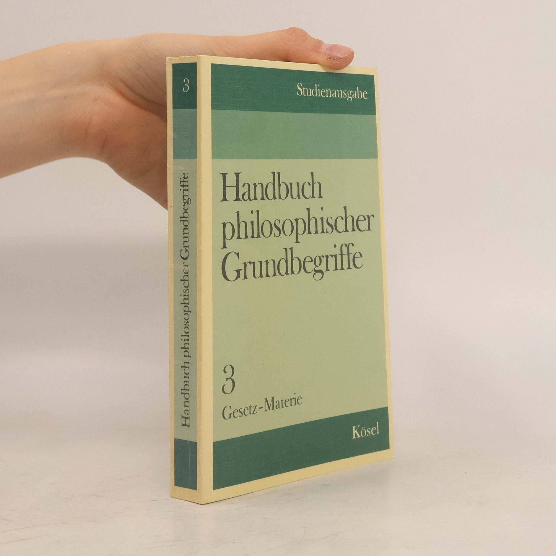 Hermann Krings Handbuch philosophischer Grundbegriffe