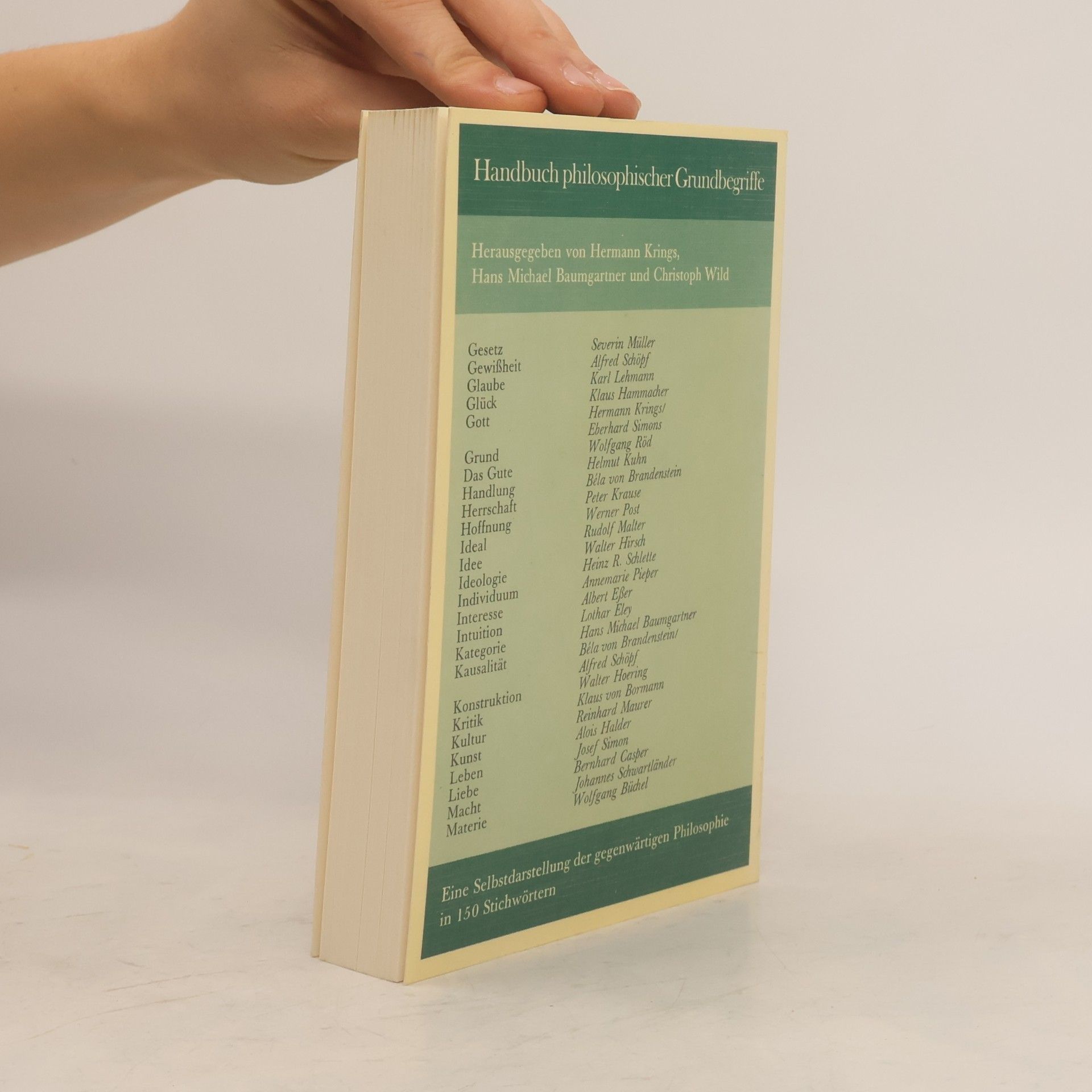 Hermann Krings Handbuch philosophischer Grundbegriffe