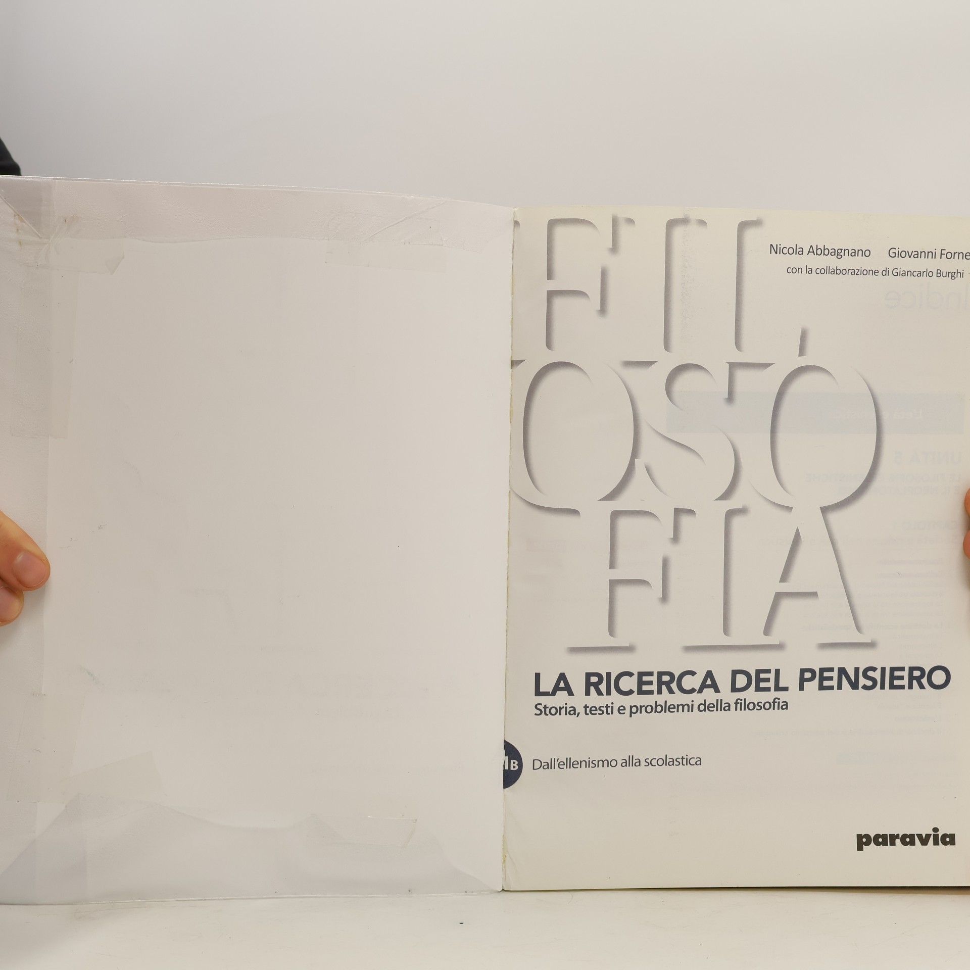Nicola Abbagnano Filosofia 1B. La ricerca del pensiero