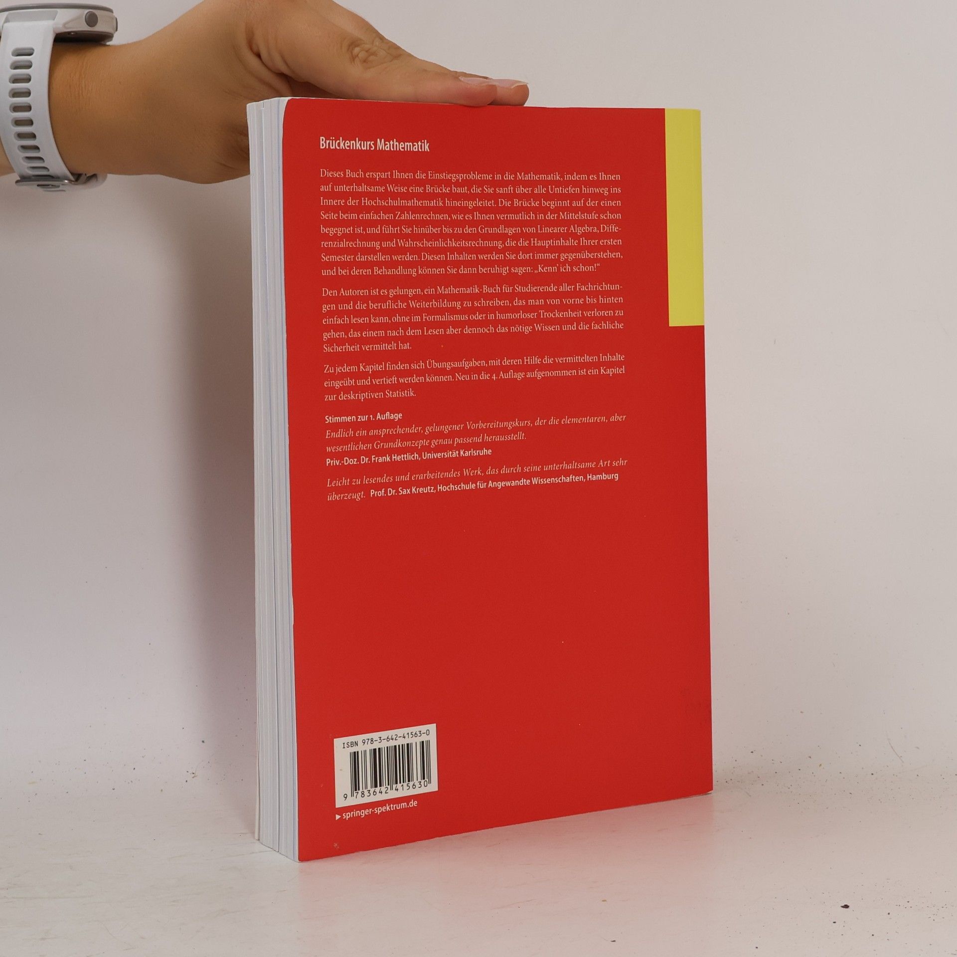 Guido Walz Brückenkurs Mathematik für Studieneinsteiger aller Disziplinen - Lehrbuch, 4. Auflage