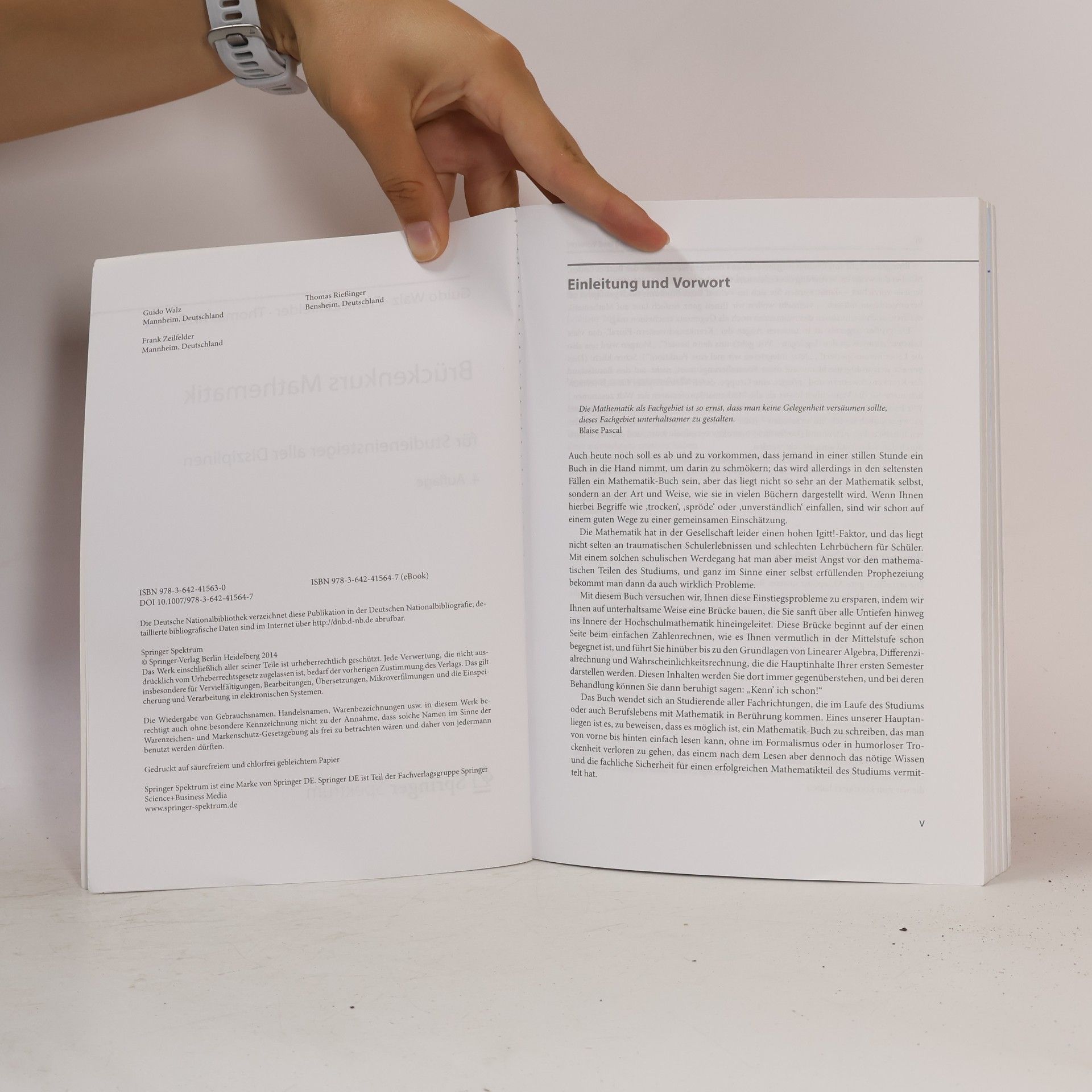 Guido Walz Brückenkurs Mathematik für Studieneinsteiger aller Disziplinen - Lehrbuch, 4. Auflage
