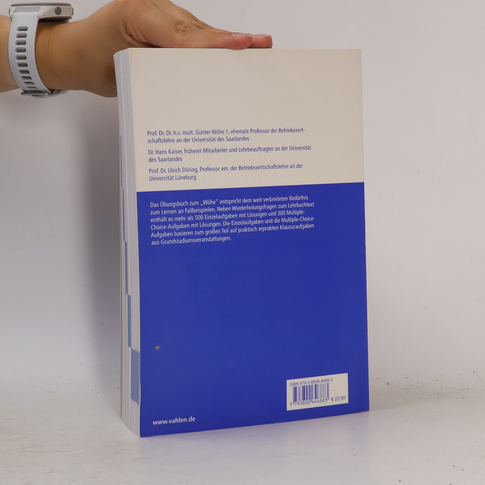Günter Wöhe Übungsbuch zur Einführung in die Allgemeine Betriebswirtschaftslehre