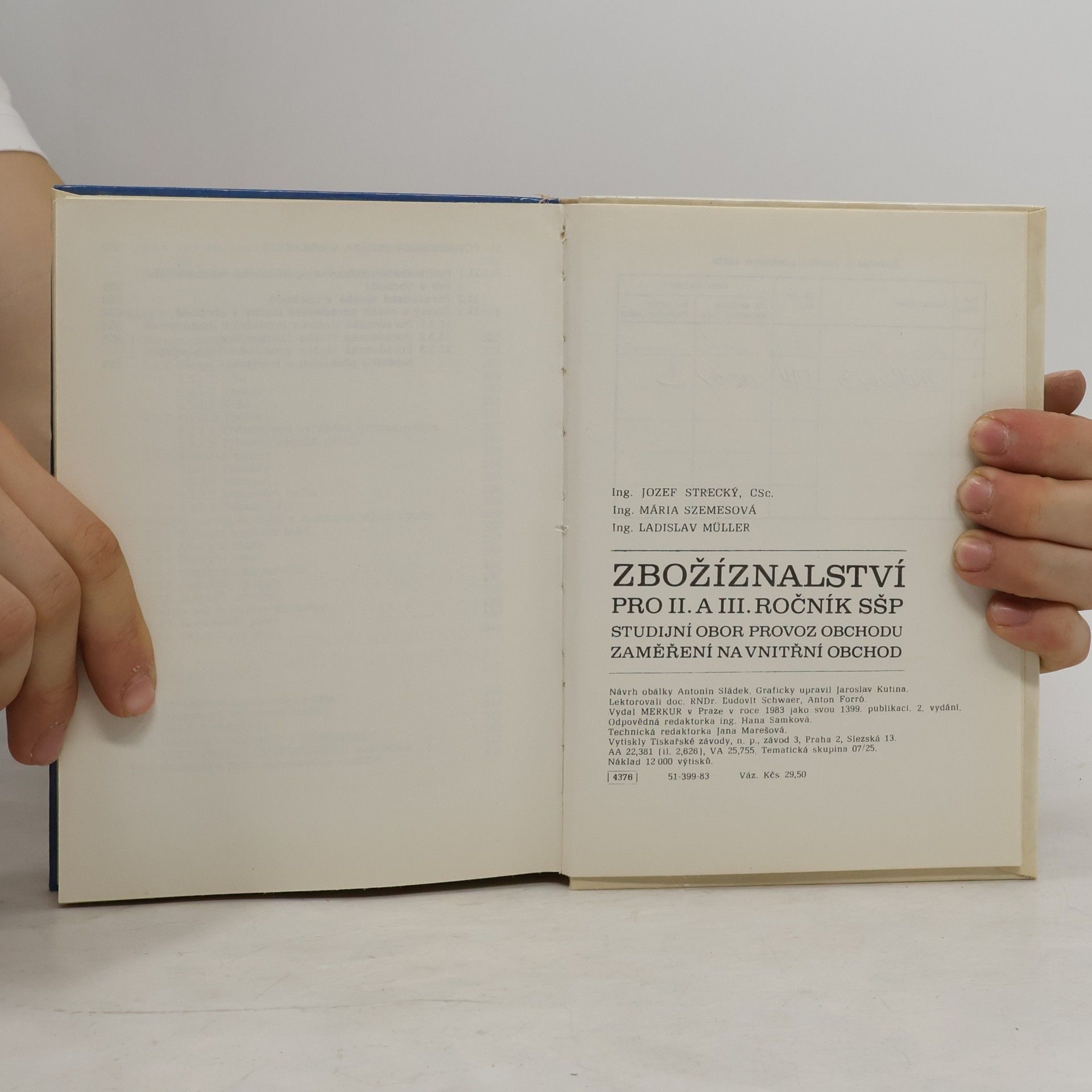 Kolektiv autorů Zbožíznalství pro II. a III. ročník SŠP