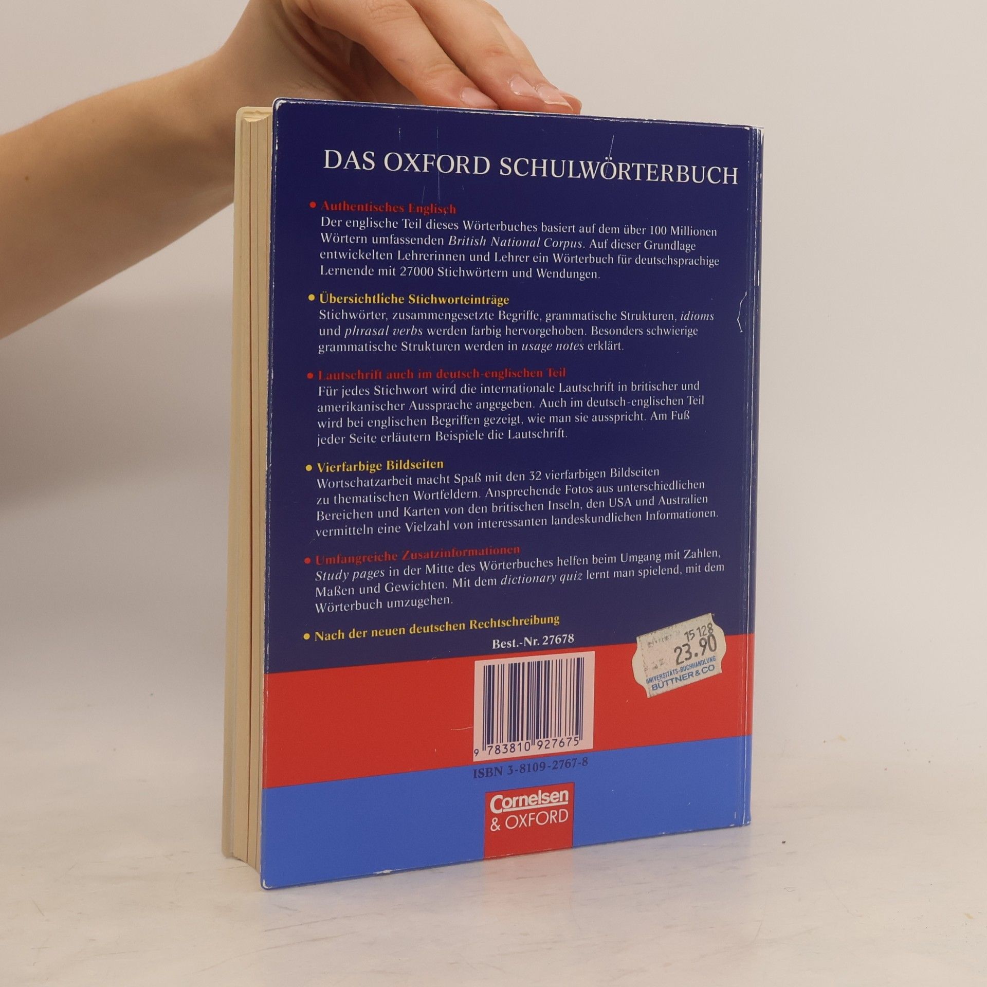 AA.VV. Das Oxford Schulwörterbuch. English-German. Deutsch-Englisch