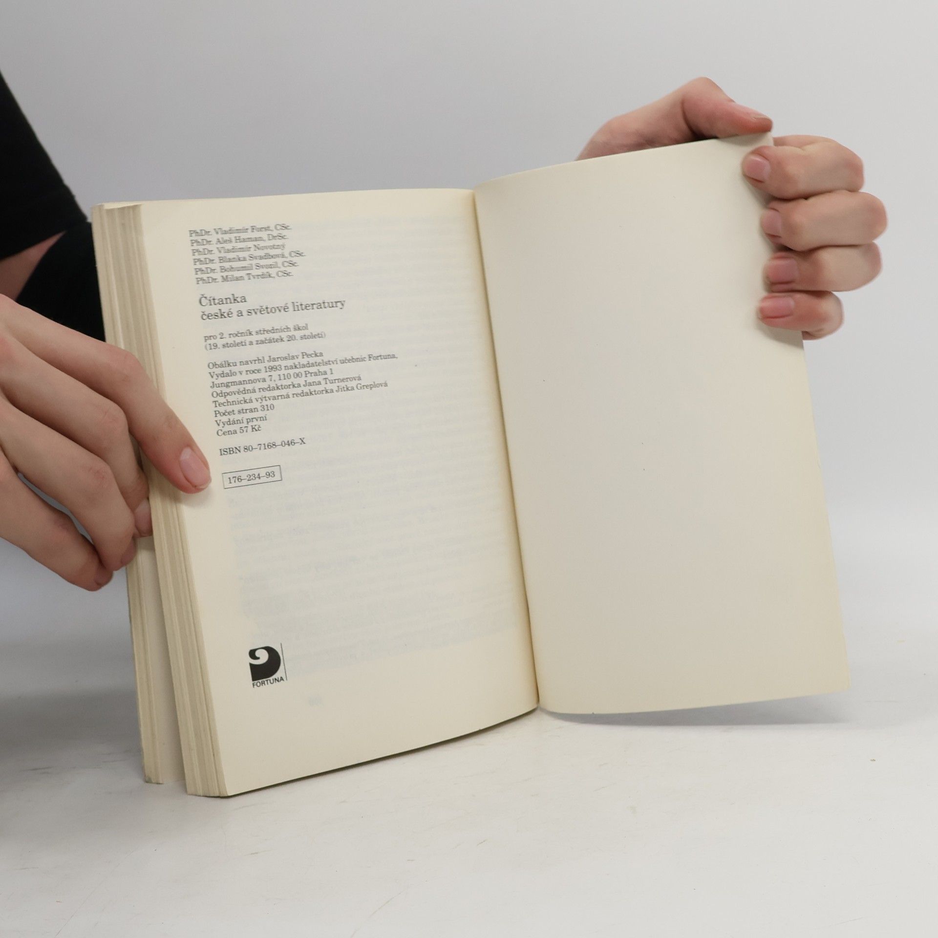 Vladimír Forst Čítanka české a světové literatury. Pro 2. ročník středních škol