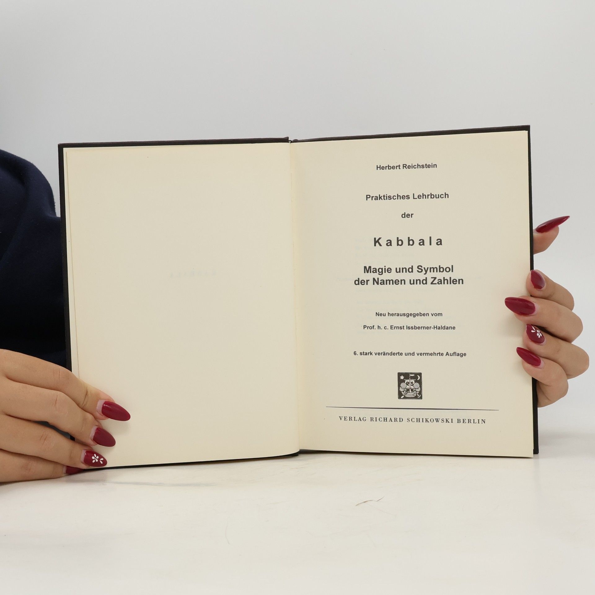 Herbert Reichstein Praktisches Lehrbuch der Kabbala