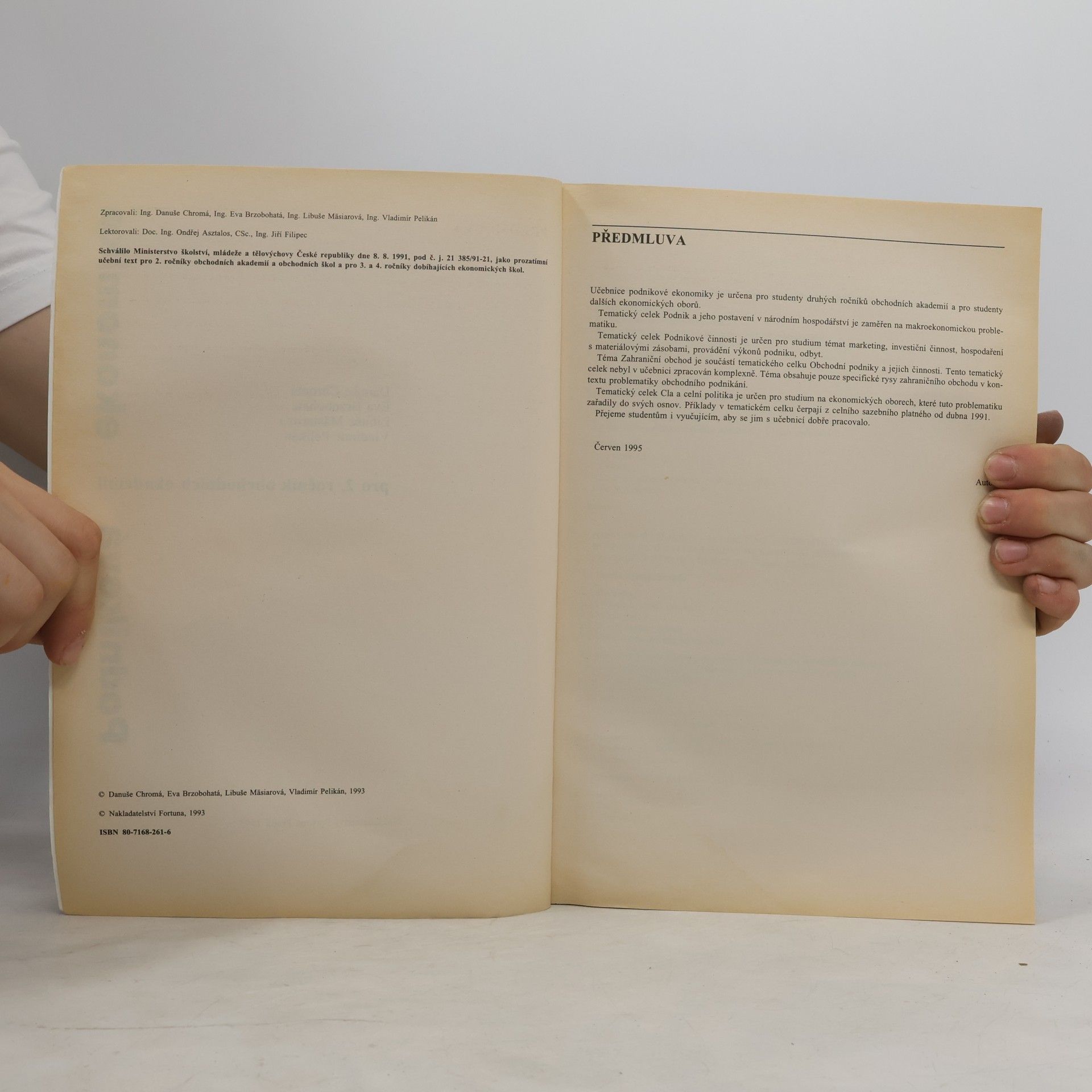 Kolektiv autorů Podniková ekonomika pro 2. ročník obchodních akademií