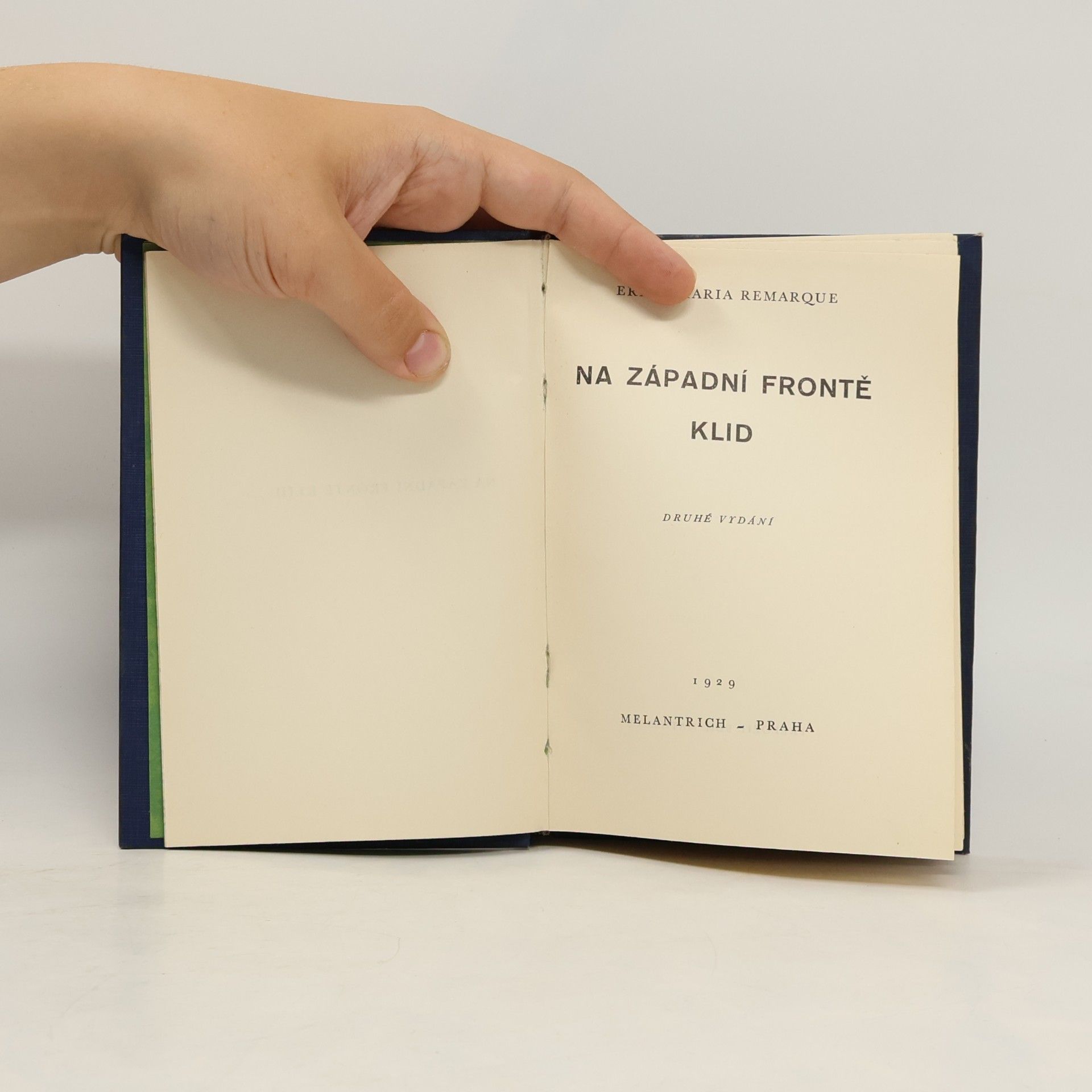 Erich Maria Remarque Na západní frontě klid