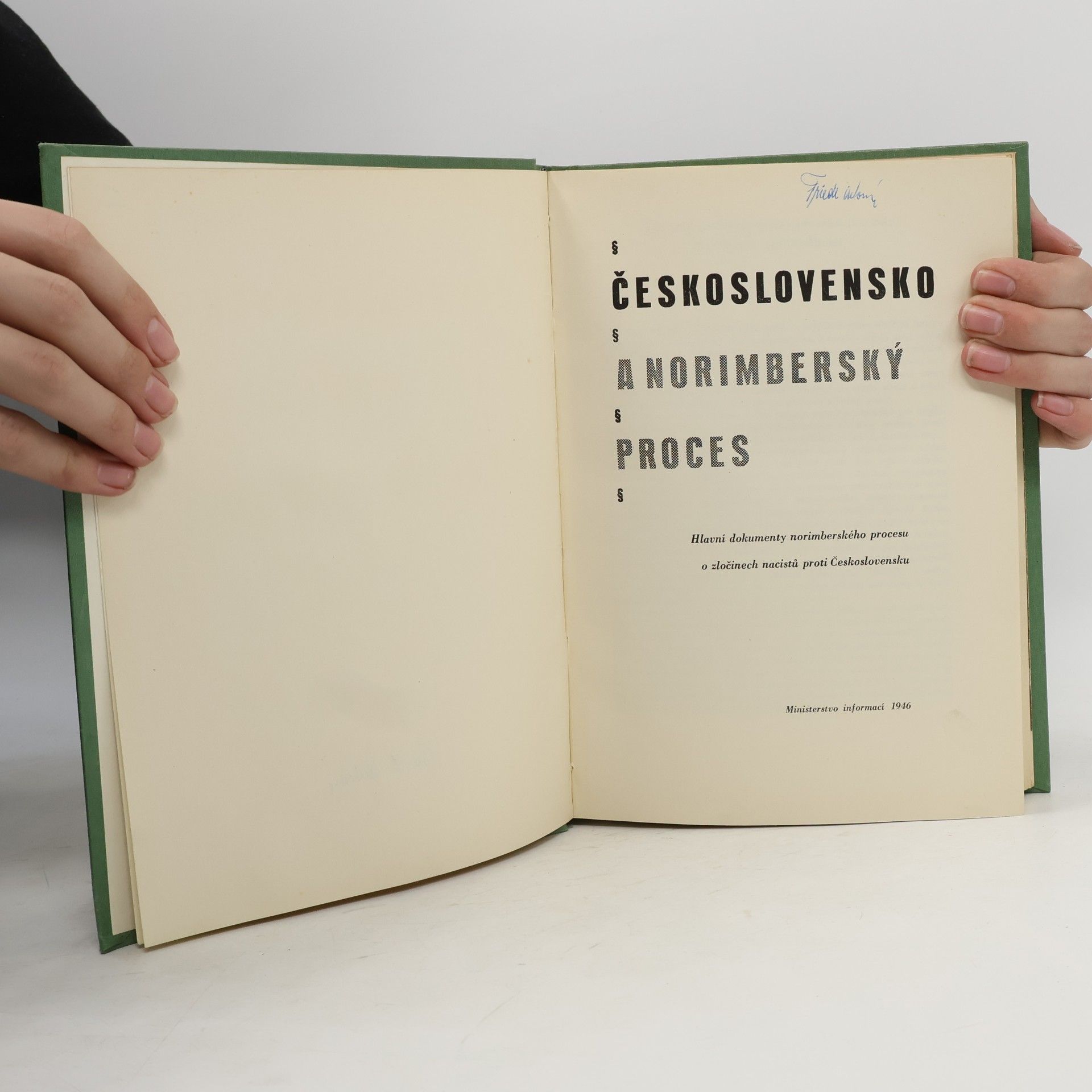 Collectif d'auteurs Československo a Norimberský proces