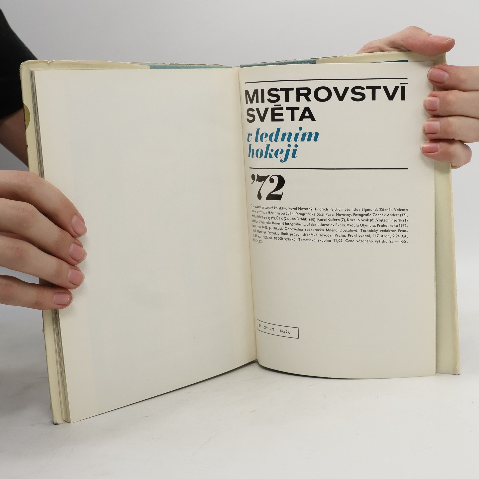 AA.VV. Mistrovství světa v ledním hokeji '72