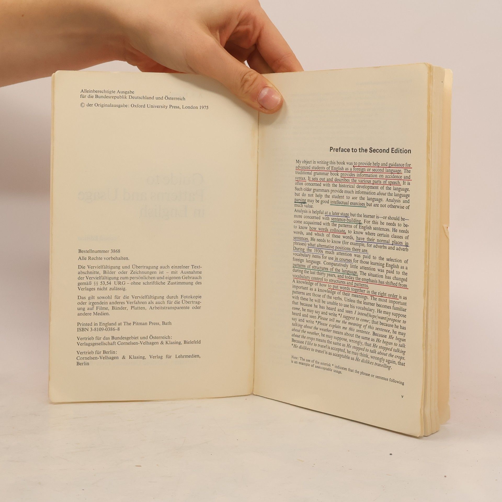A.S. Hornby Guide to Patterns and Usage in English