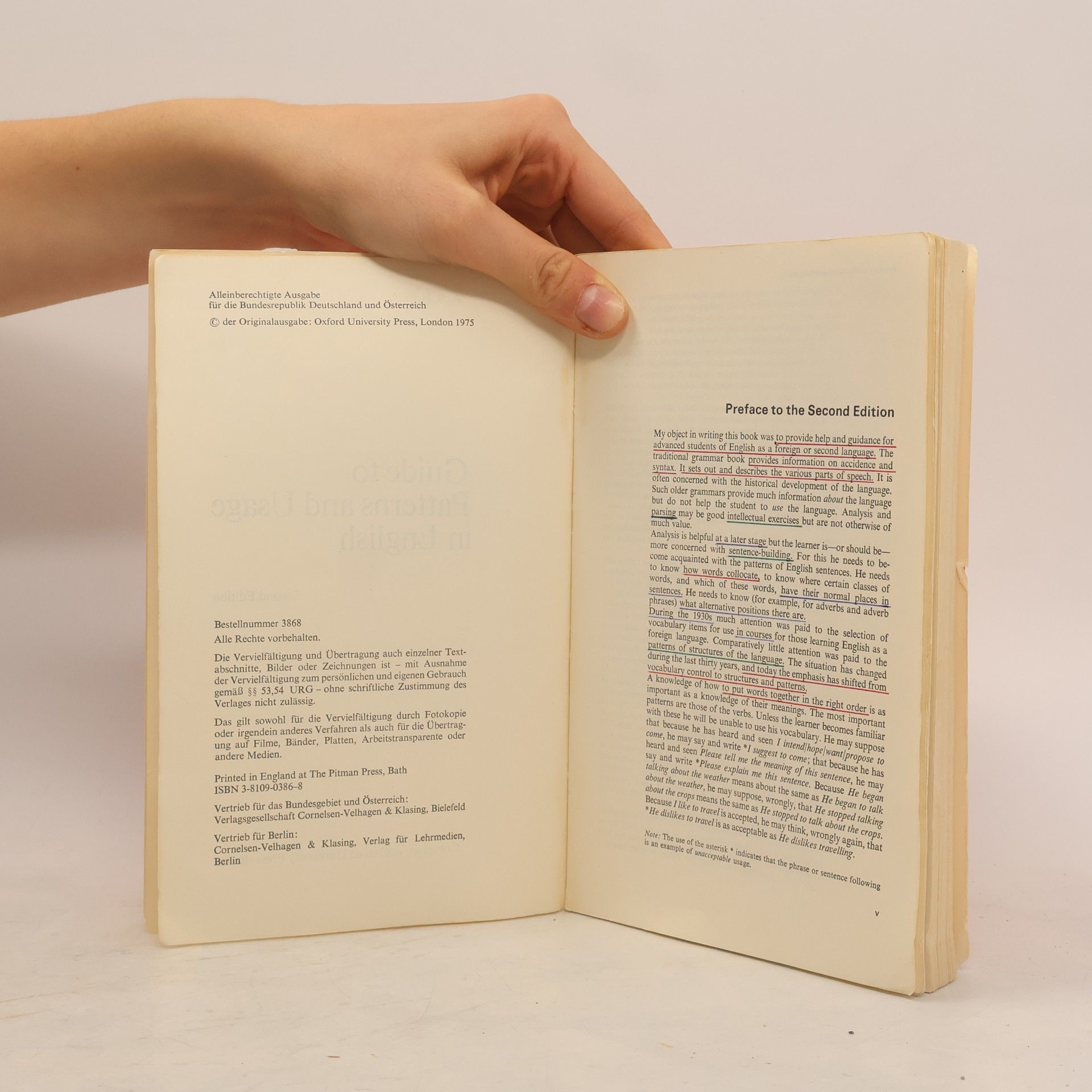 A.S. Hornby Guide to Patterns and Usage in English