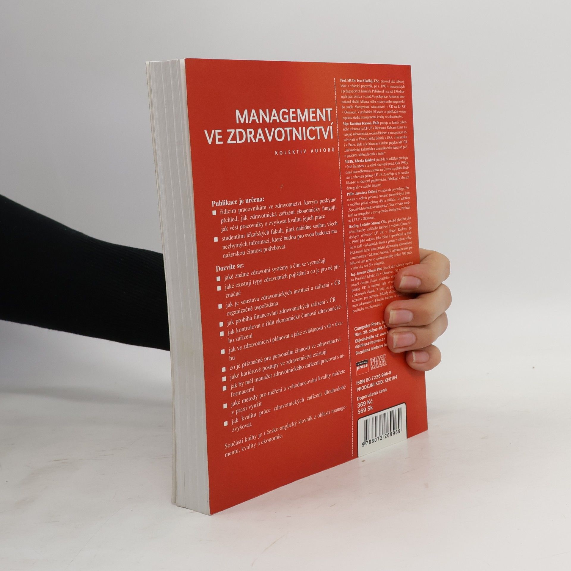 Ivan Gladkij Management ve zdravotnictví