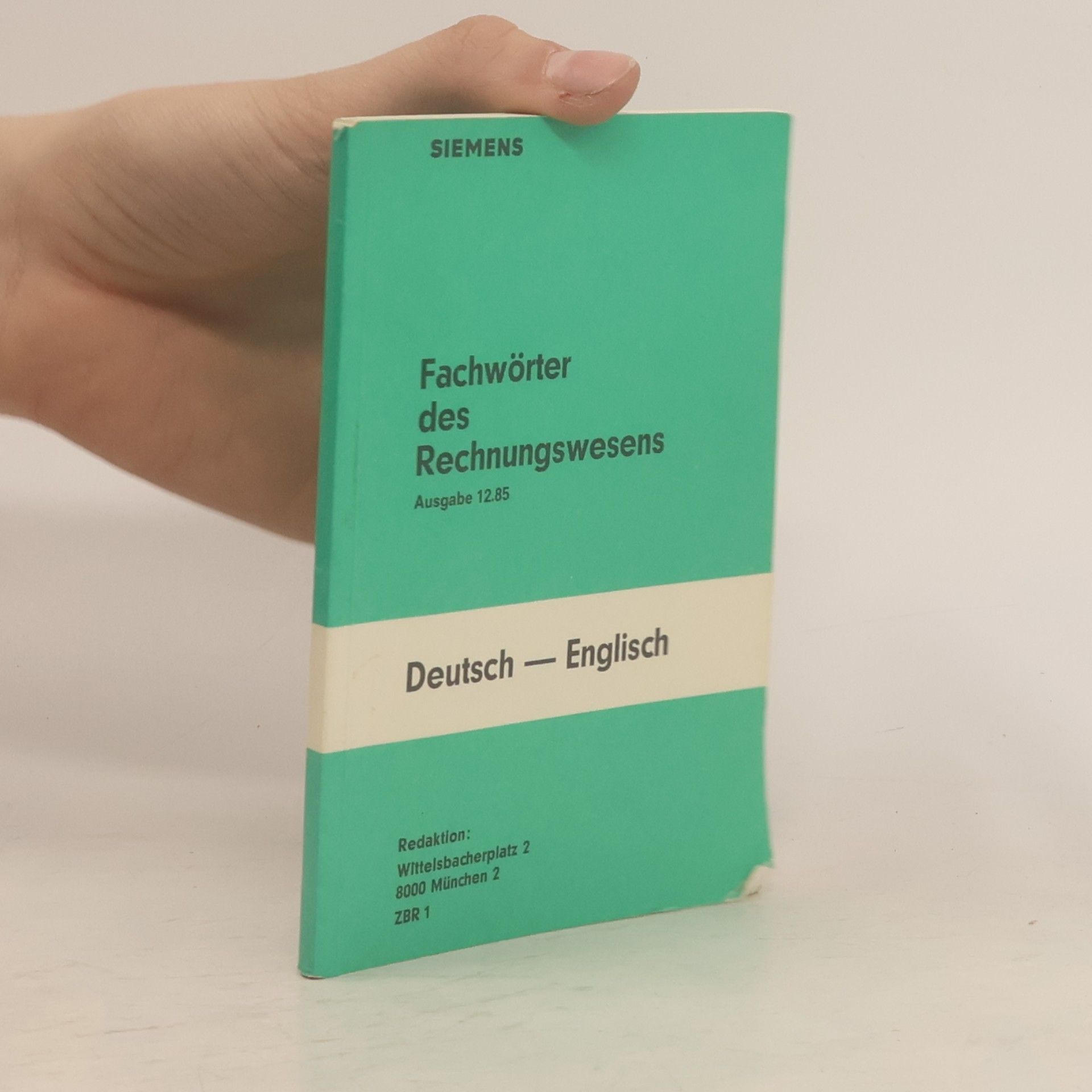 Various authors Fachwörter des Rechnungswesens. Ausgabe 12.85