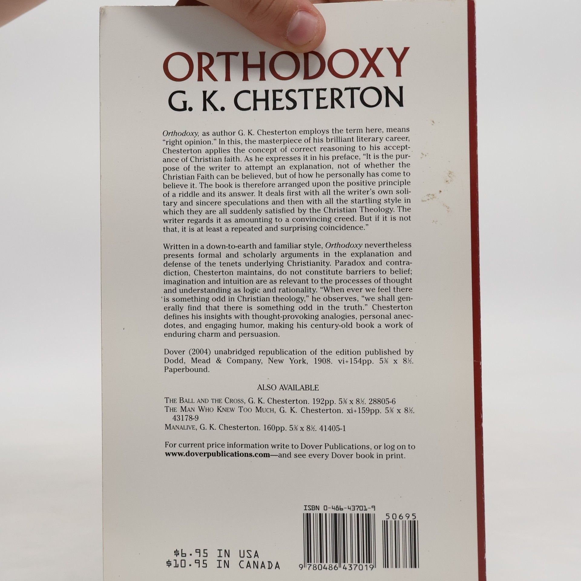 Gilbert Keith Chesterton Orthodoxy