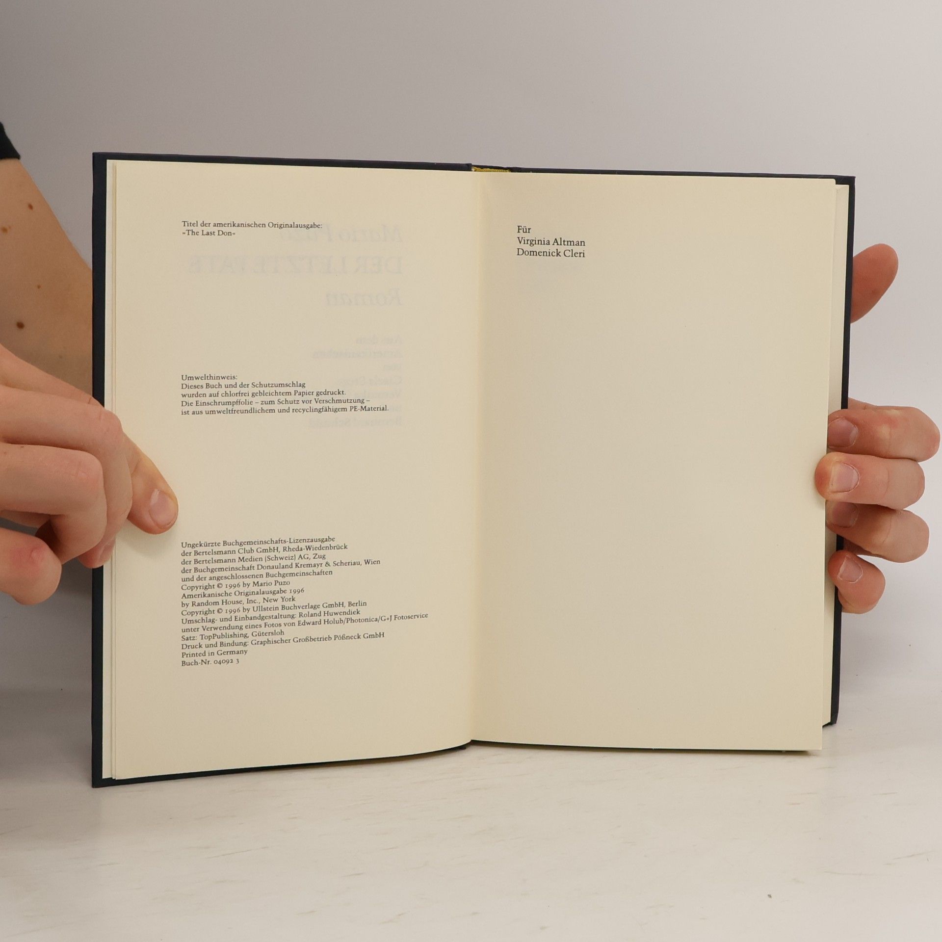 Mario Puzo Der Letzte Pate