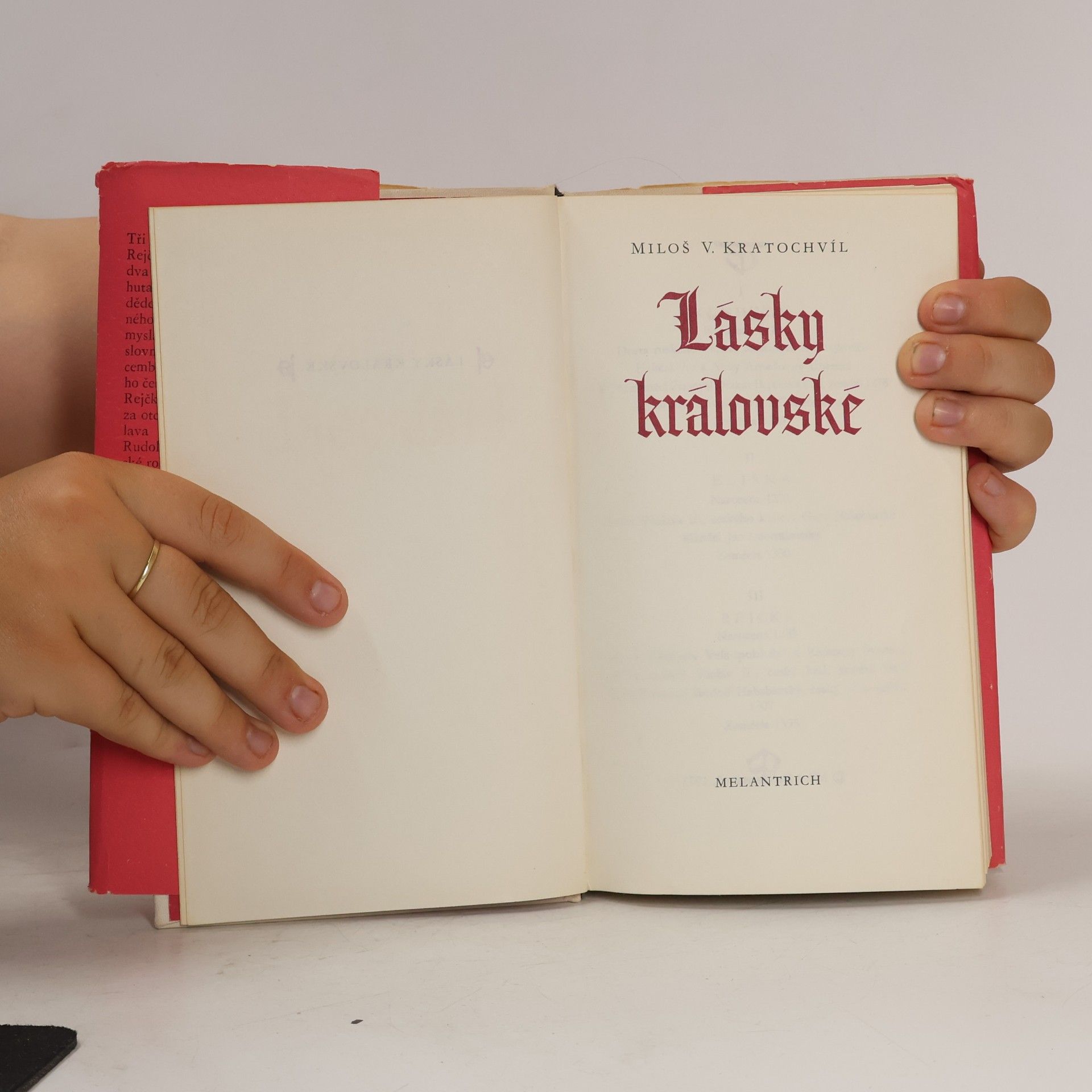 Miloš Václav Kratochvíl Lásky královské