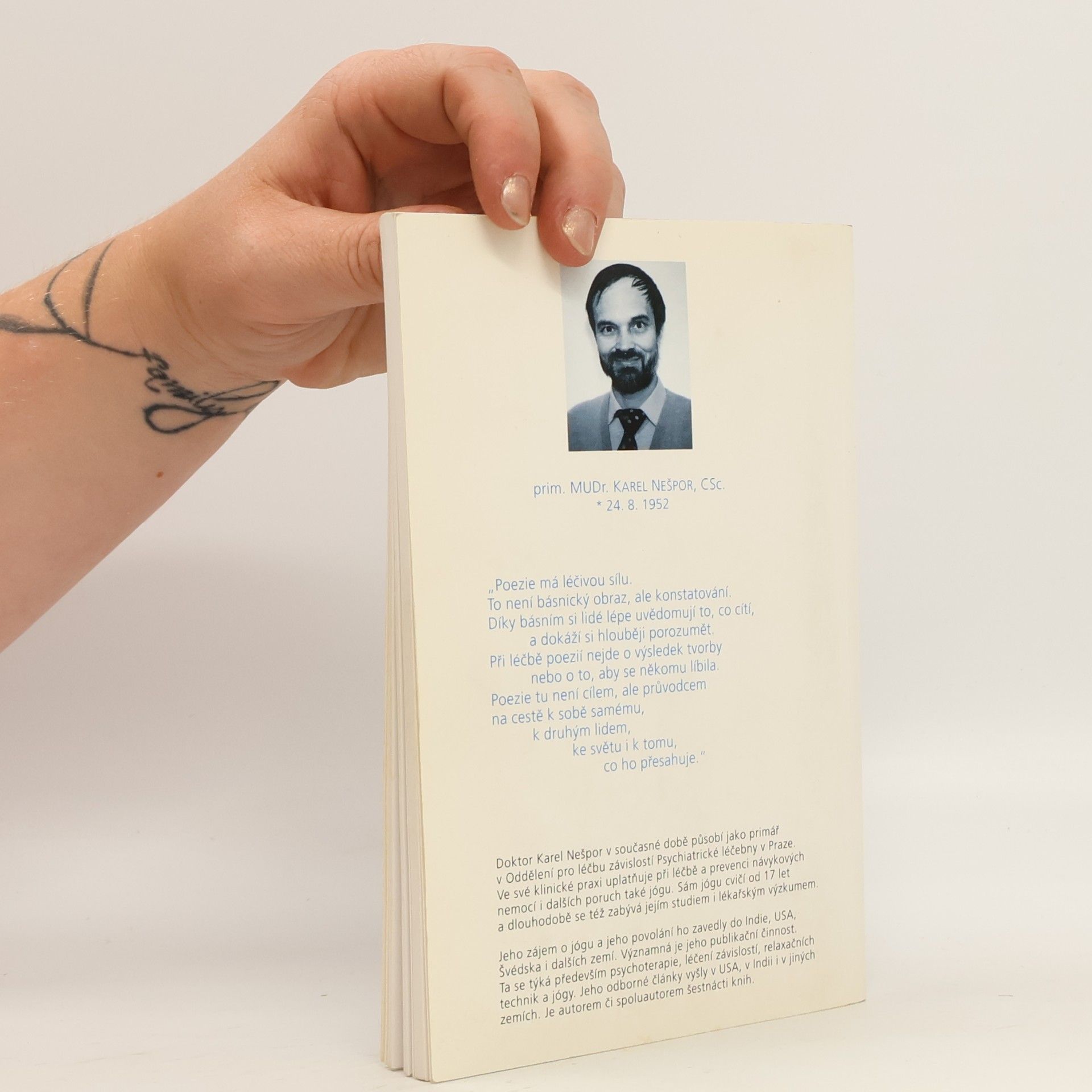 Karel Nešpor Jóga, poezie, psychoterapie